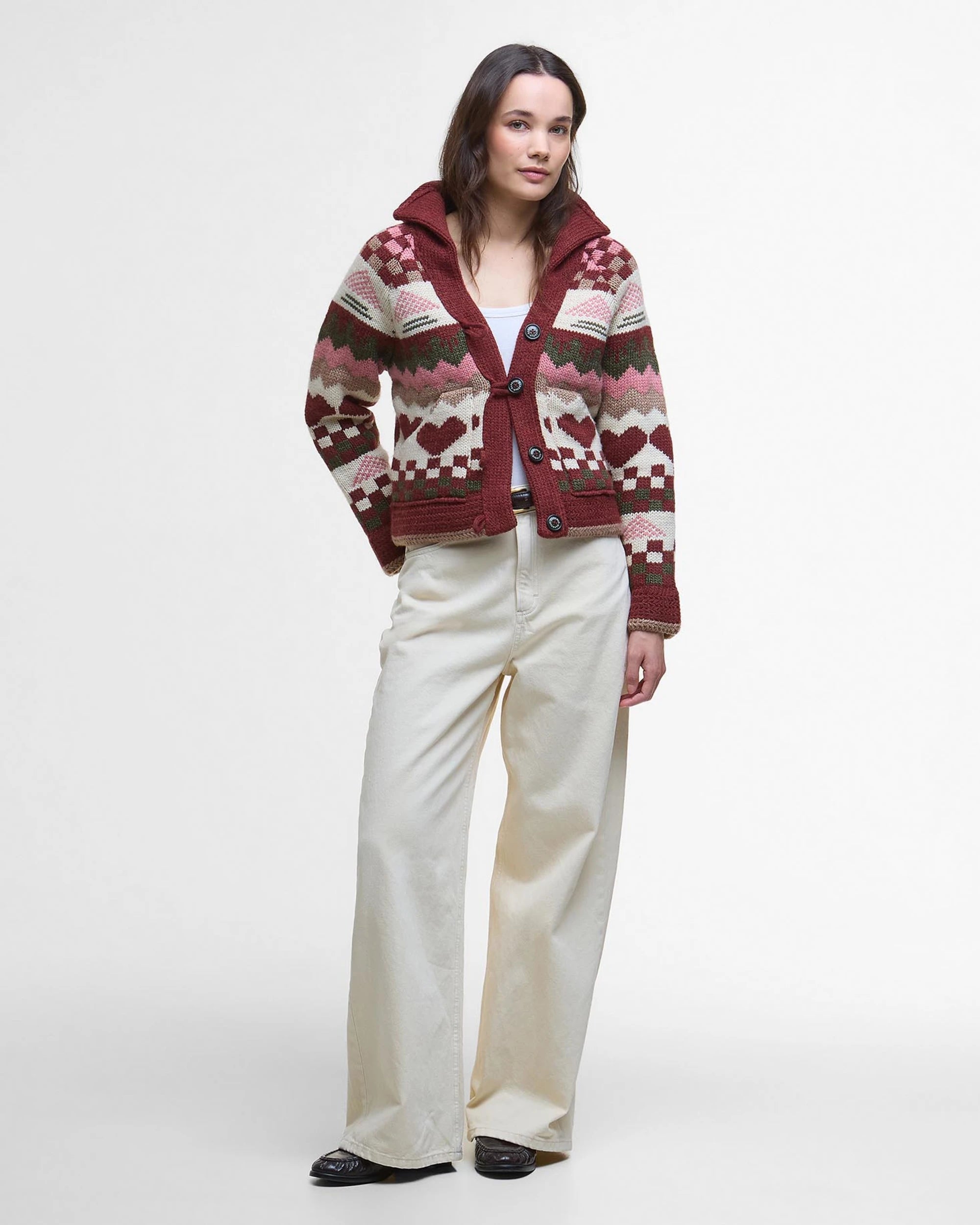 Barbour Ruby Fair Isle Cardigan Multi