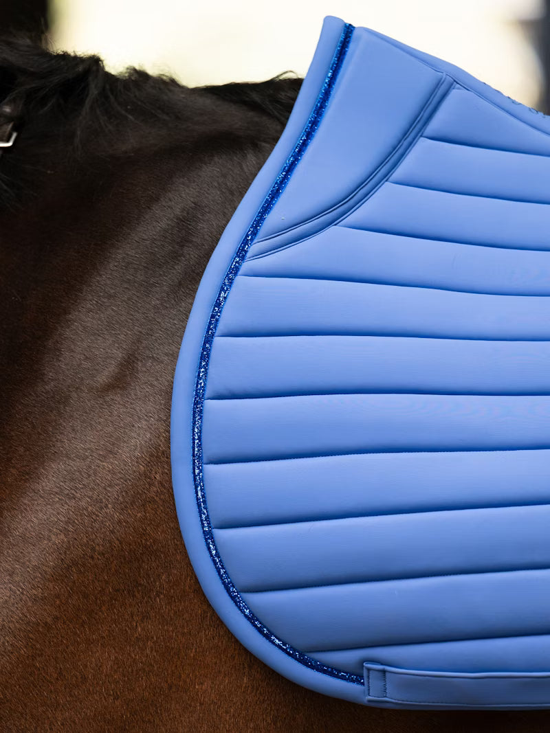 PS of Sweden Stripe Jump Saddle Pad - Blue Violet