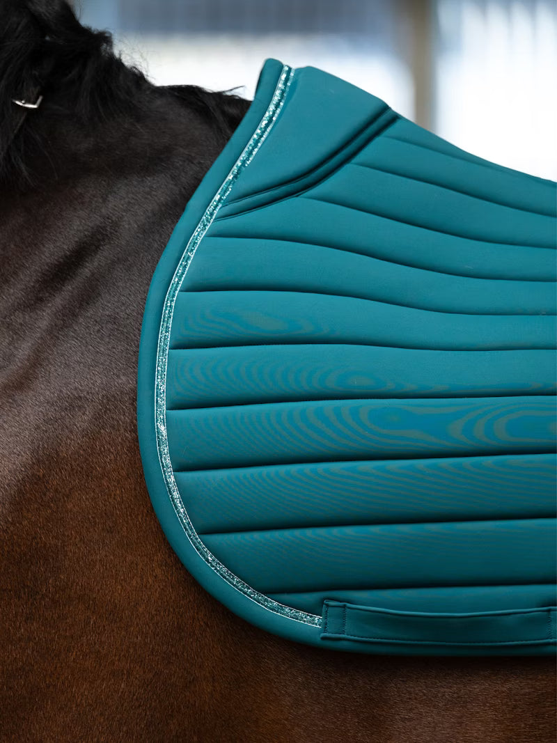 PS of Sweden Stripe Jump Saddle Pad - Jade Noir