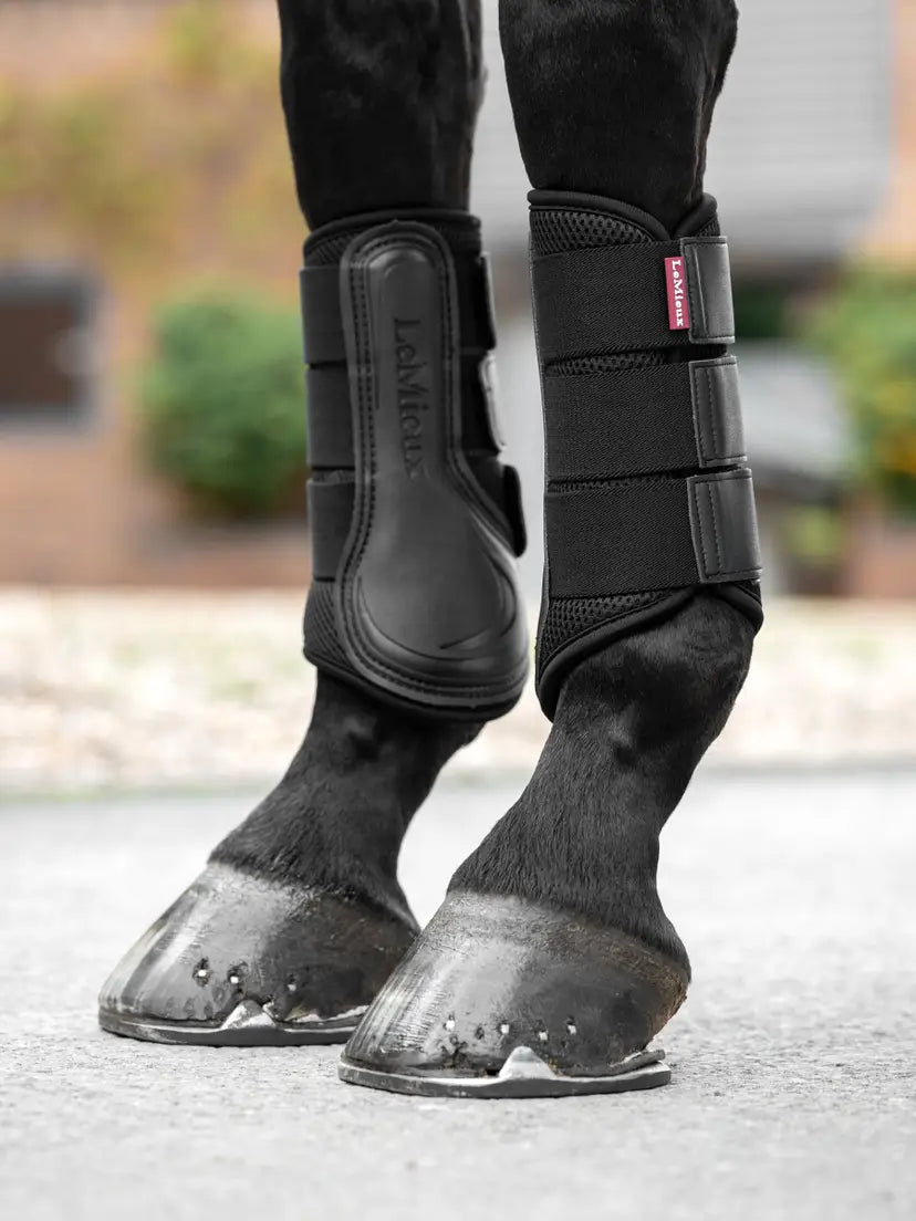 LeMieux Mesh Brushing Boots - Black