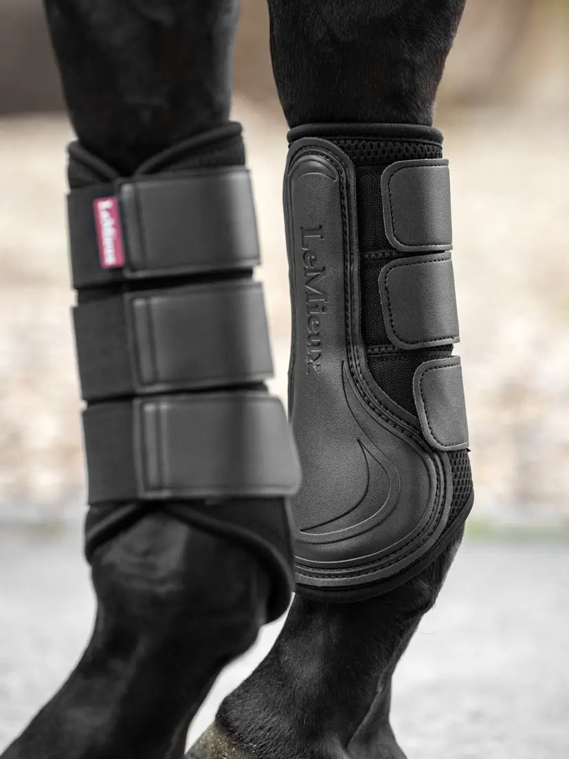 LeMieux Mesh Brushing Boots - Black