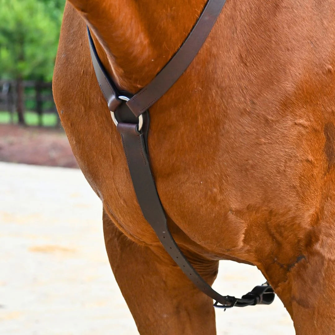 Correct Connect 3-Point Breastplate with Double Neck Strap - Brown