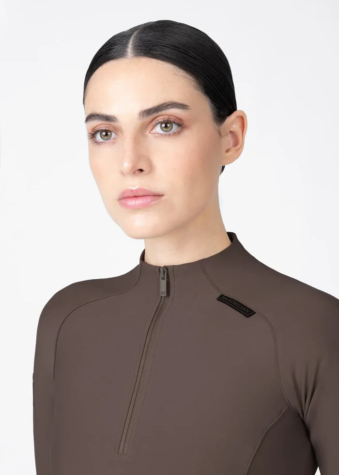 Maximilian Origin Long Sleeve Base Layer - Mocha