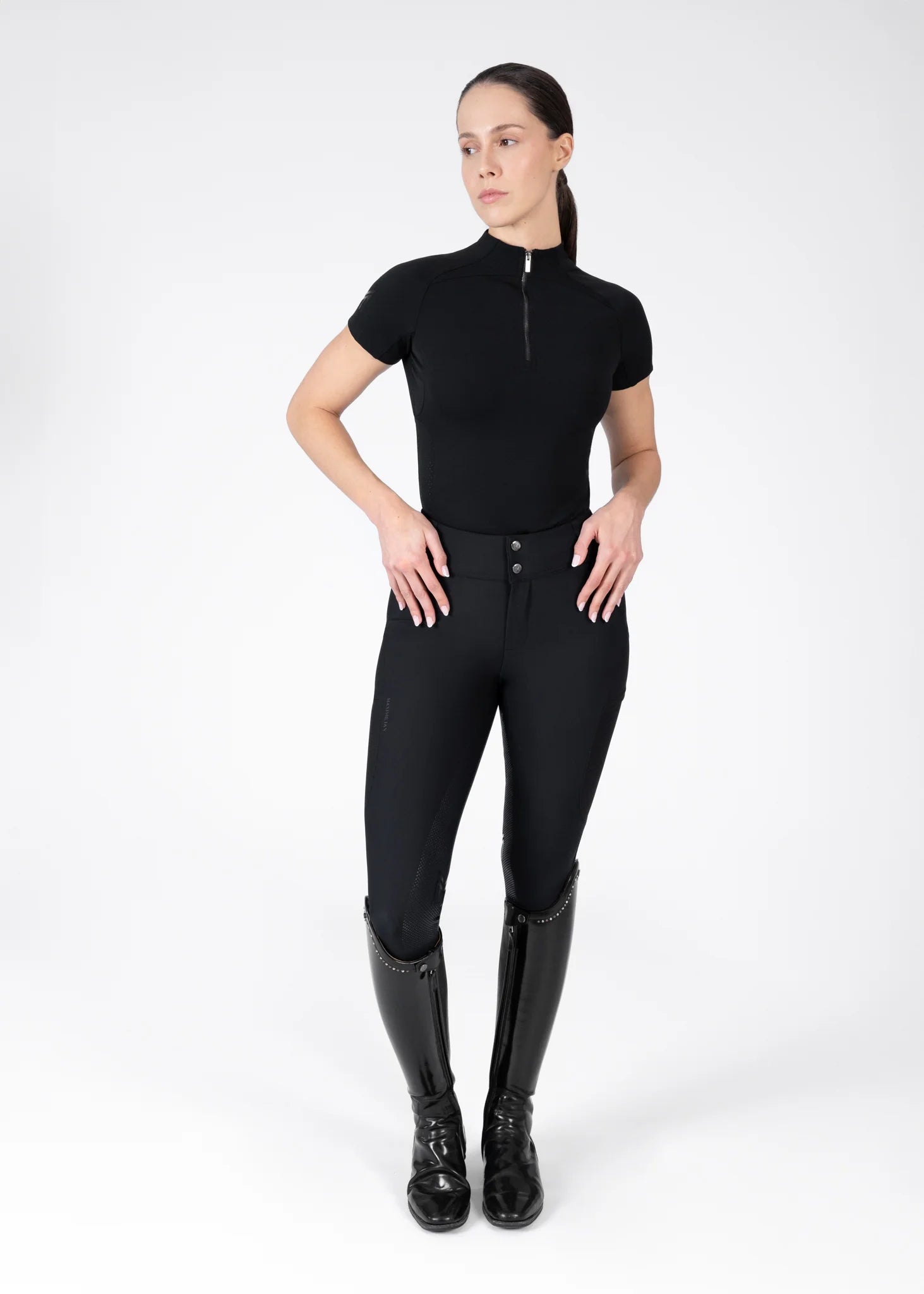 Maximilian Equestrian Aero Breeches - Black