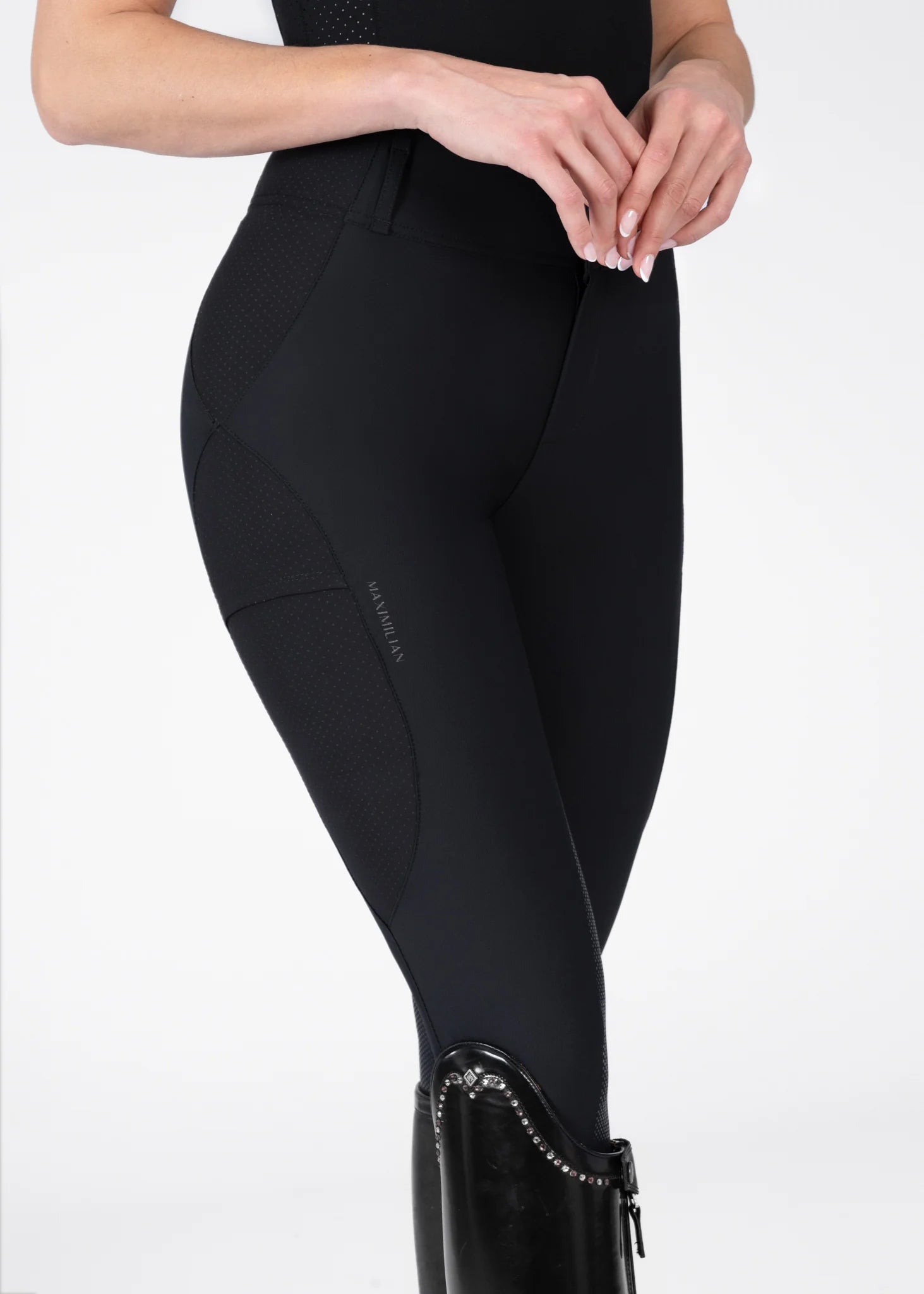 Maximilian Equestrian Aero Breeches - Black