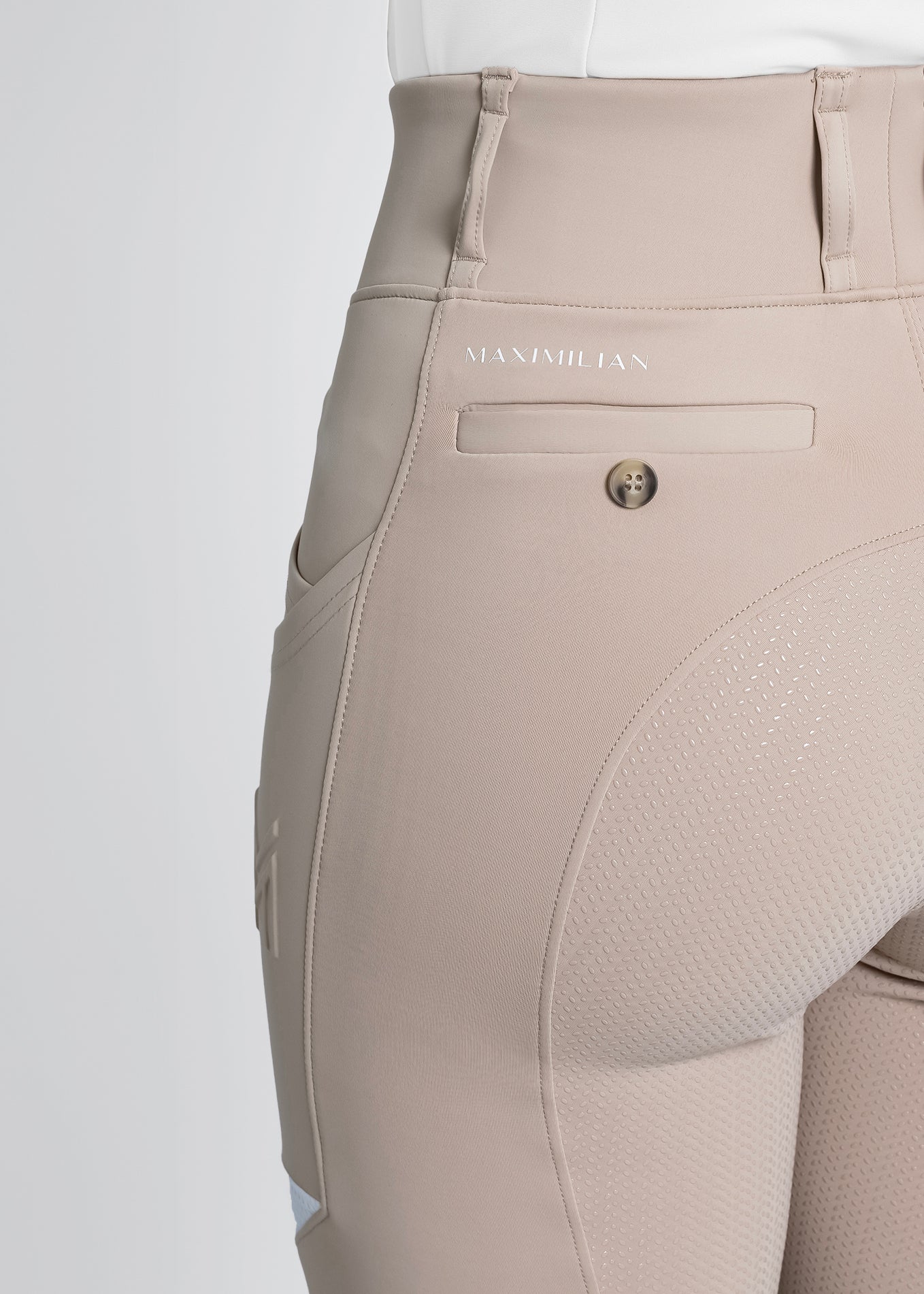 Maximilian Equestrian Tech Riding Leggings - Beige