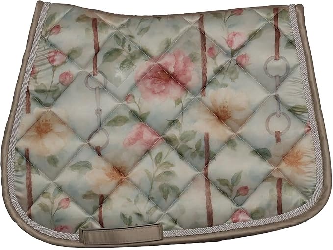 Dapplebay Vintage Floral Pony Jumping Saddle Pad - Pony