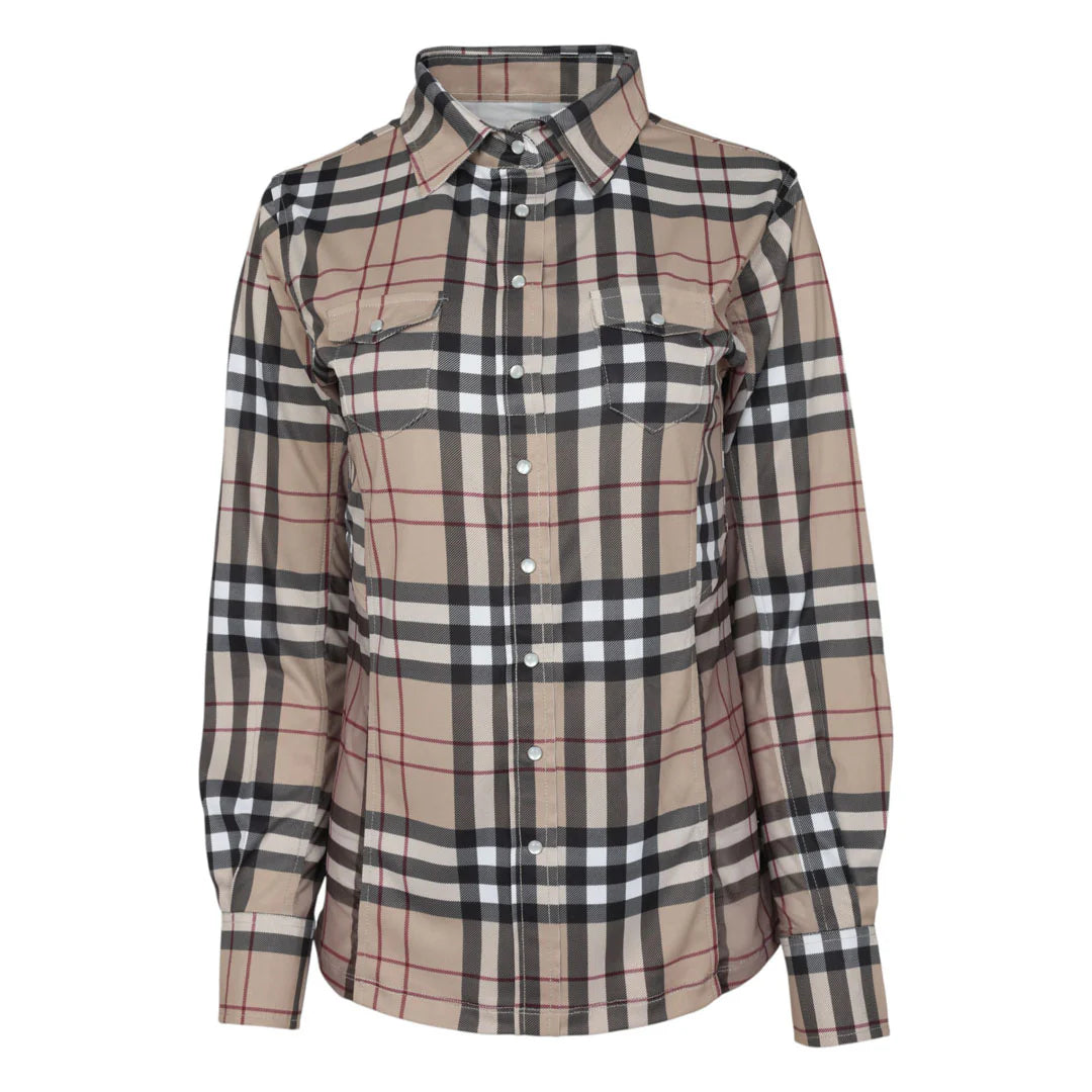 Dapplebay Holiday Plaid Western Top