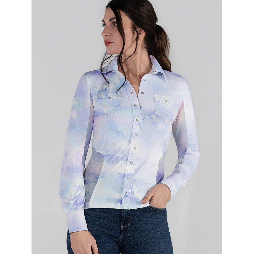 Dapplebay Western Riding Top - Opalite Skies