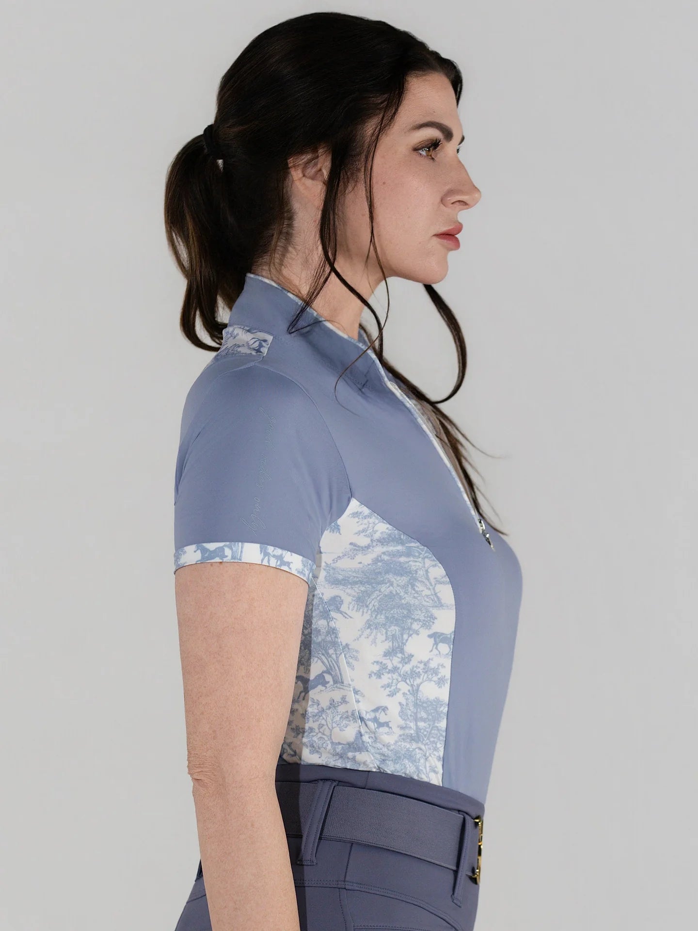 Dapplebay Grace 1/4 Zip Short Sleeve - Moonrise