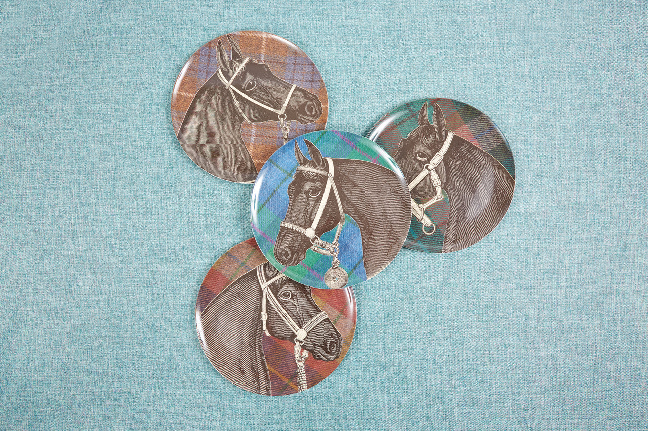 Thomas Paul Equus Tweed Plate Set/4