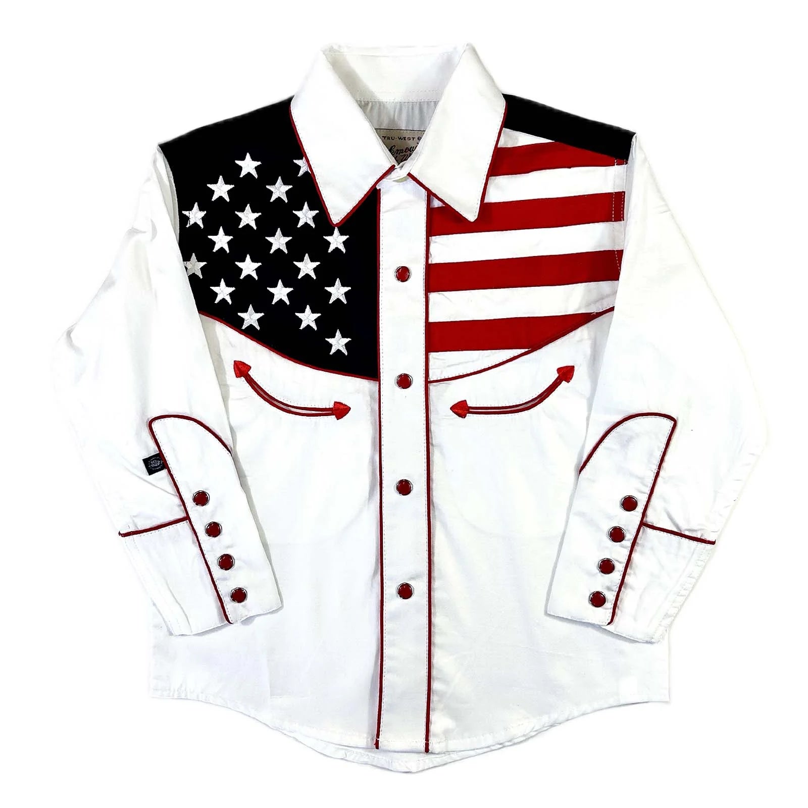 Rockmount Vintage American Flag Western Shirt Unisex