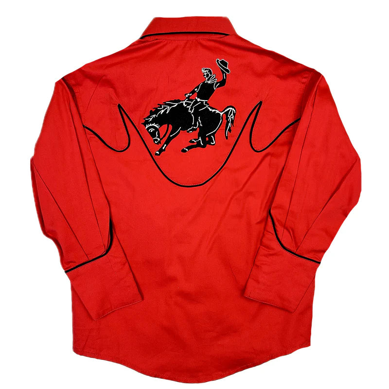 Rockmount Ranch Wear Kids Bronco Shirt Red