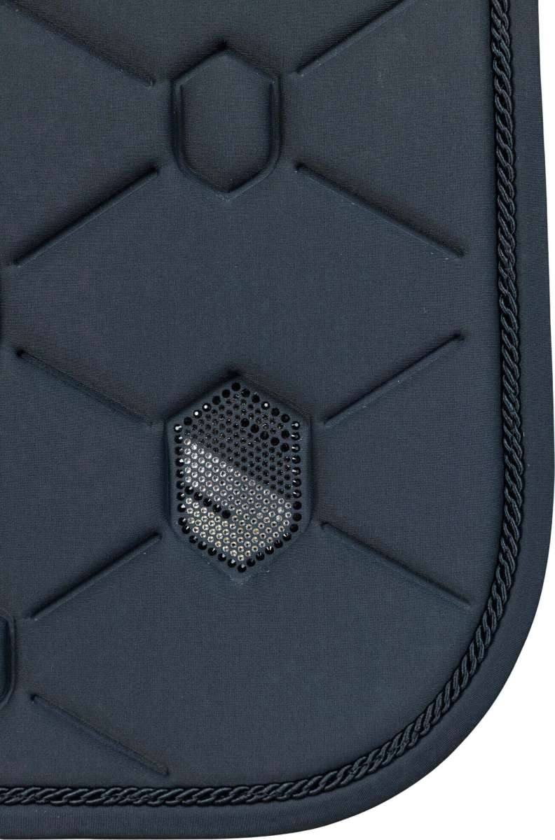 Samshield Jumping Saddle Pad Swarovski Crystals - Graphite