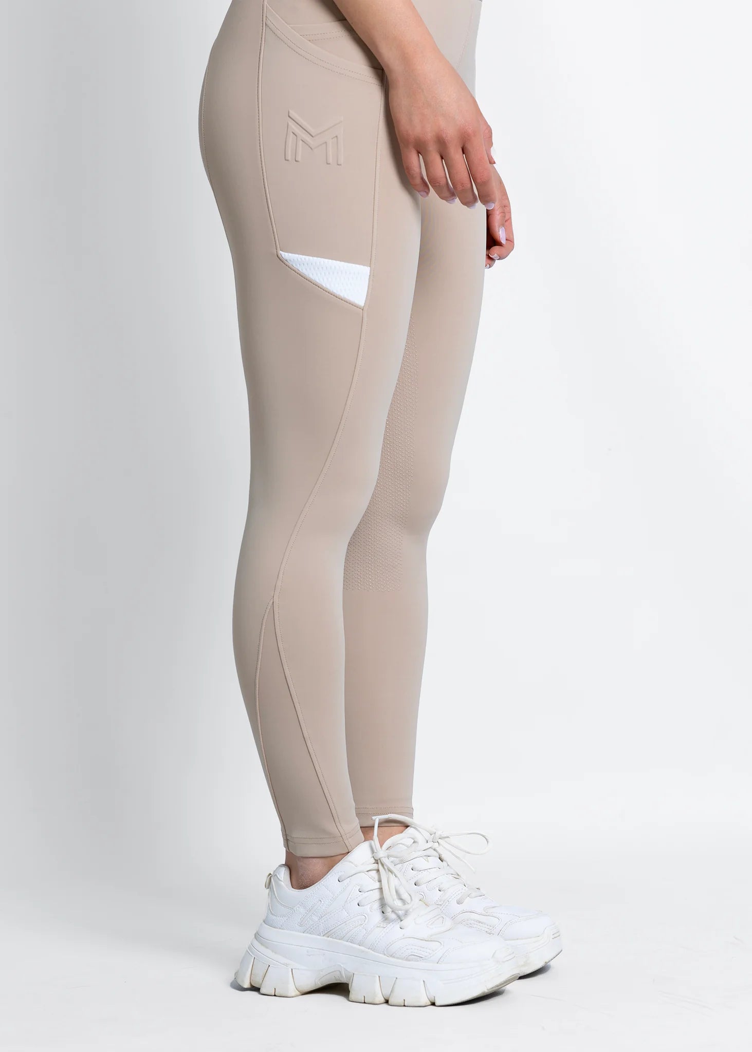 Maximilian Equestrian Tech Riding Leggings - Beige
