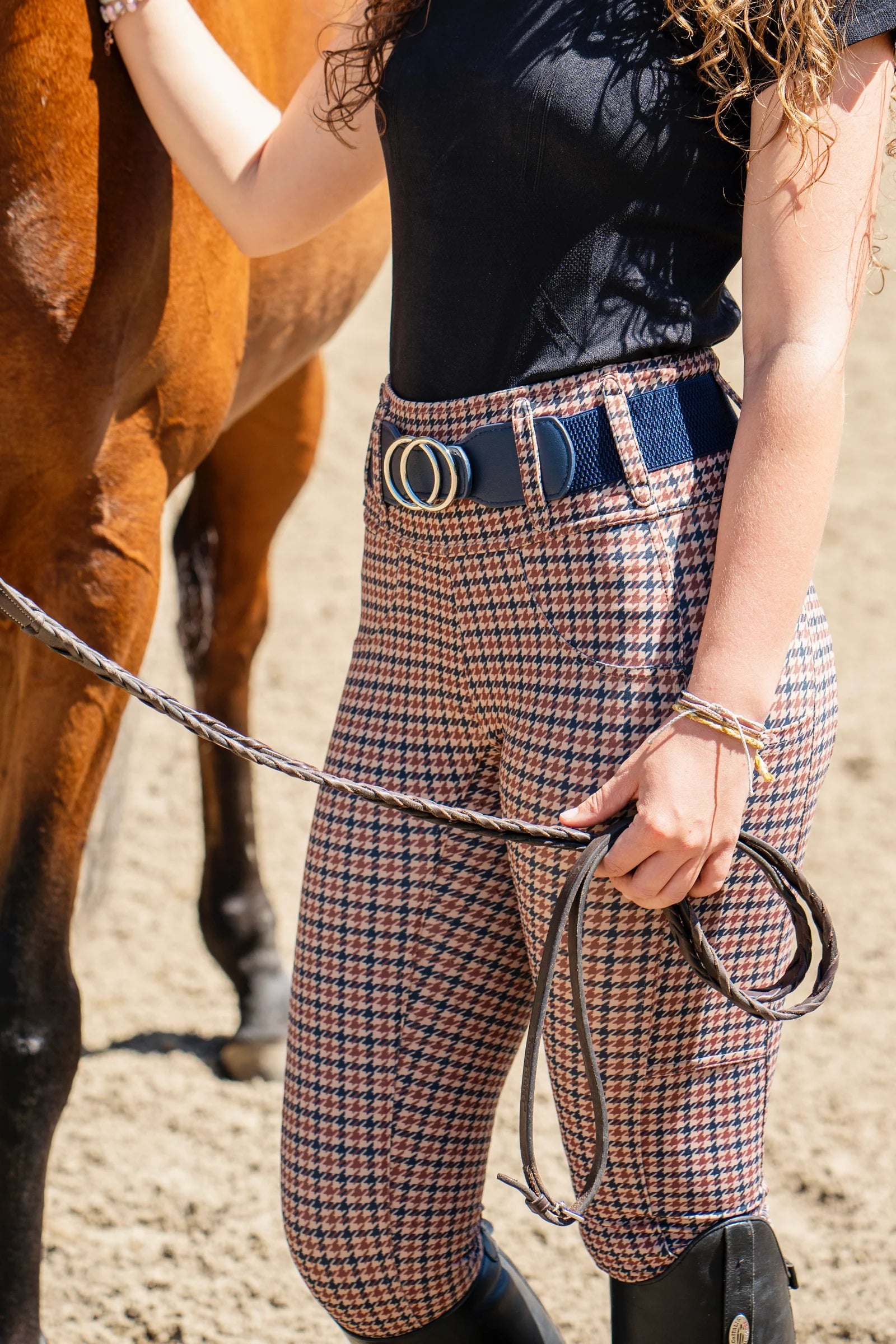 Canter Culture Athletic Breech English Houndstooth