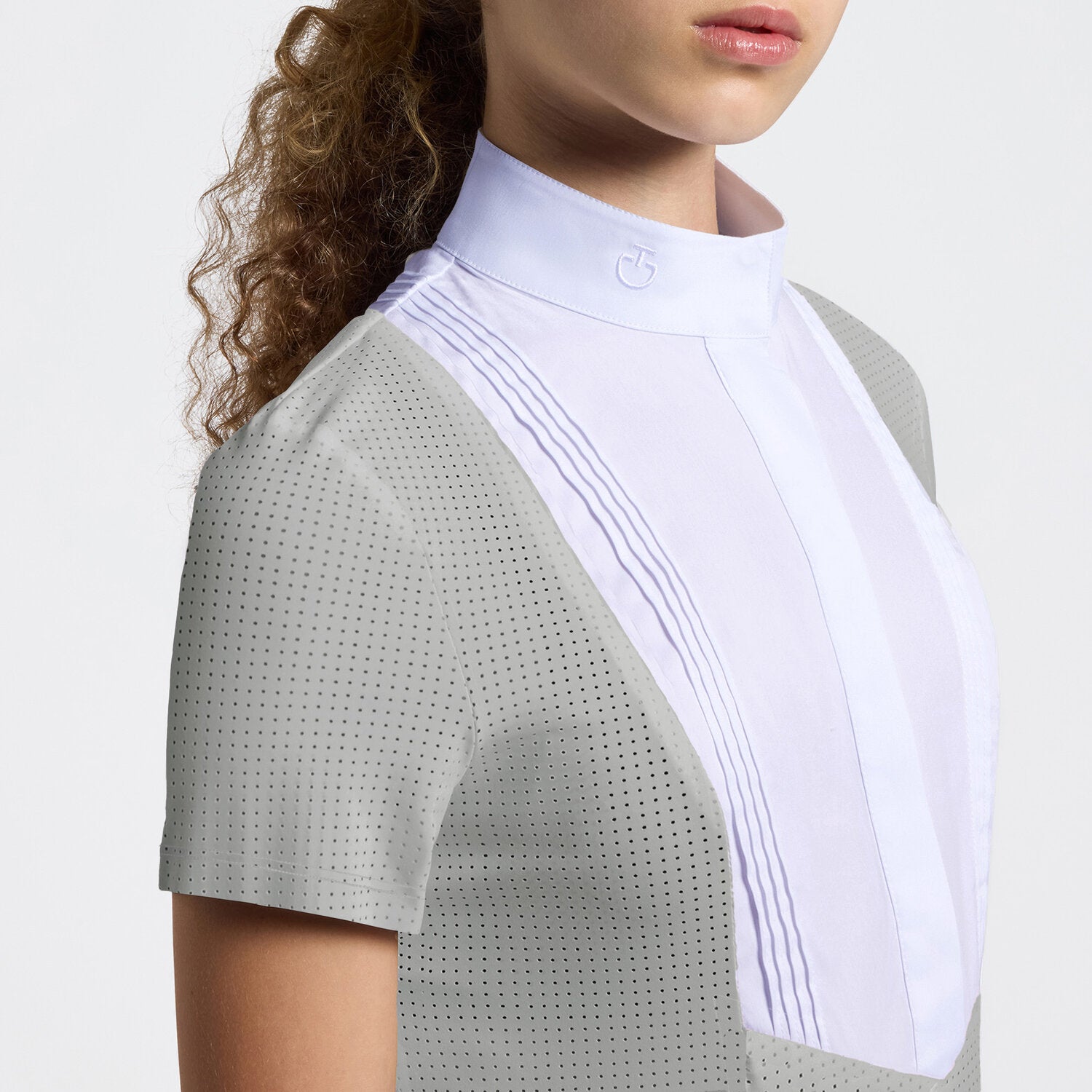 Cavalleria Toscana Girls Short Sleeve Jersey Competition Shirt - Belgian Block