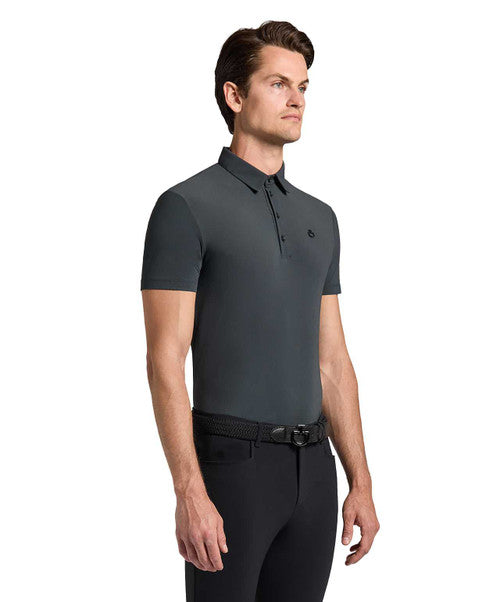 CT Mens Jersey SS Training Polo w Print Logo M