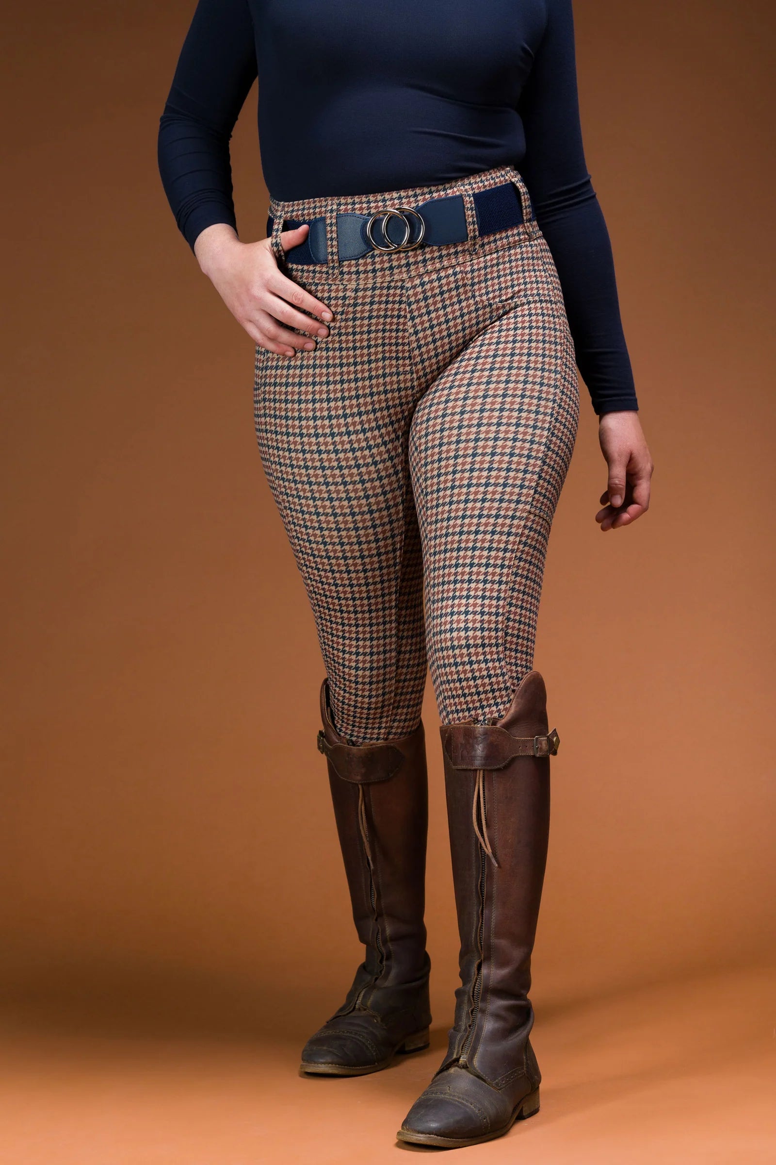 Canter Culture Athletic Breech English Houndstooth