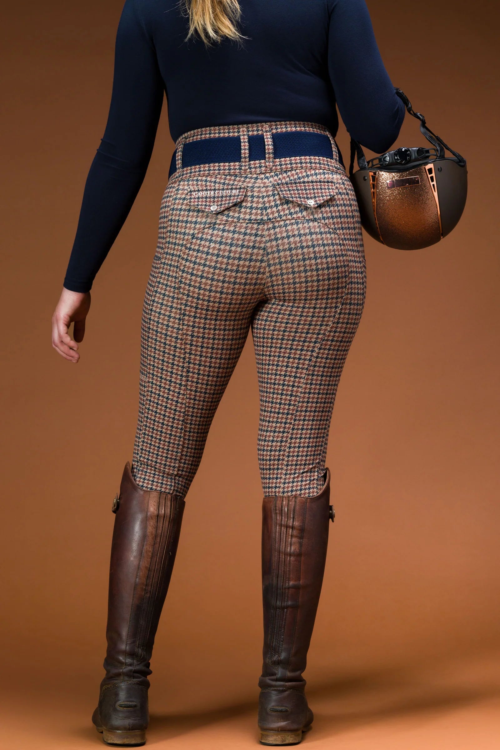 Canter Culture Athletic Breech English Houndstooth