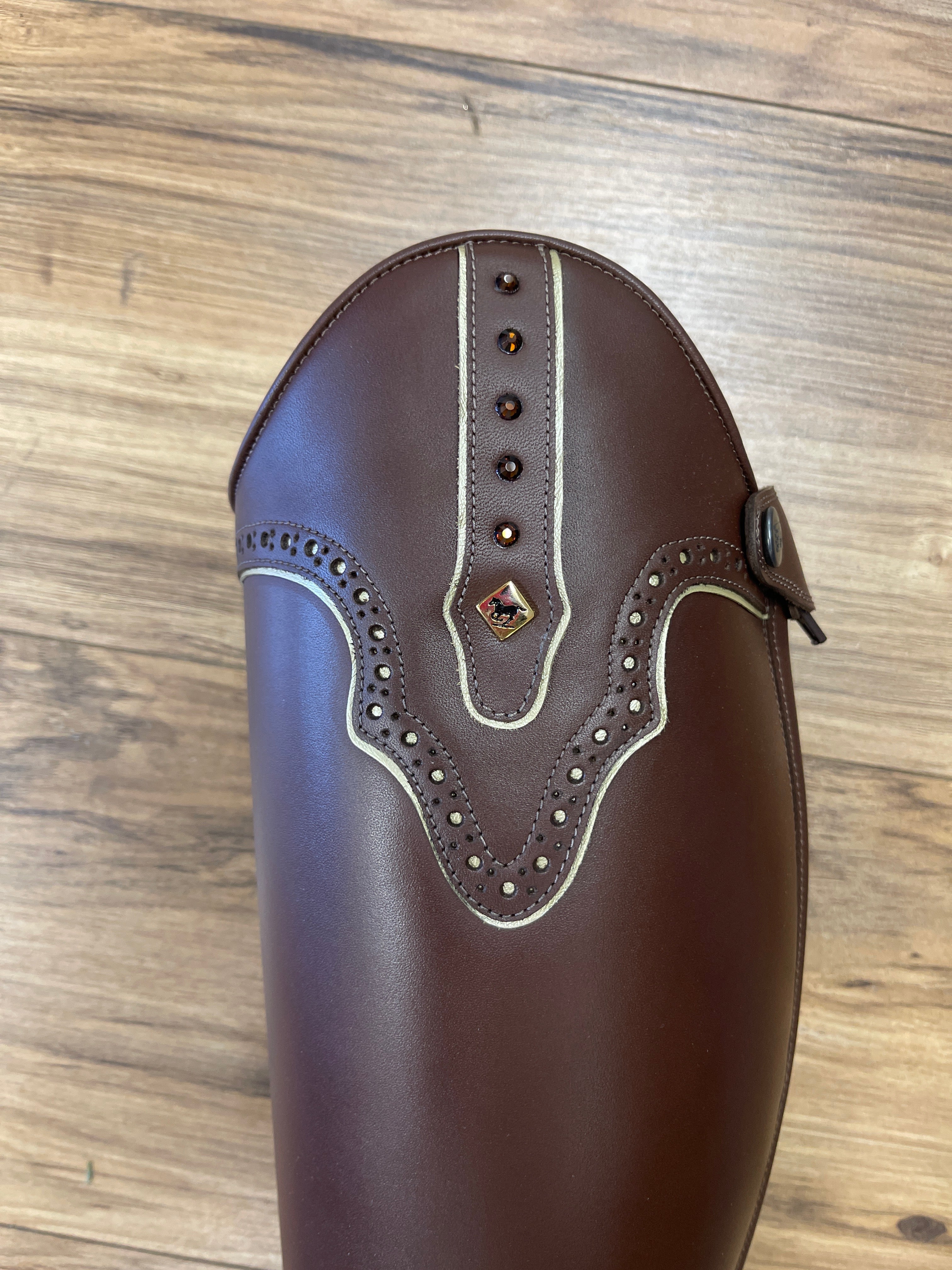Deniro Custom Brown / Gold Underlay Boot