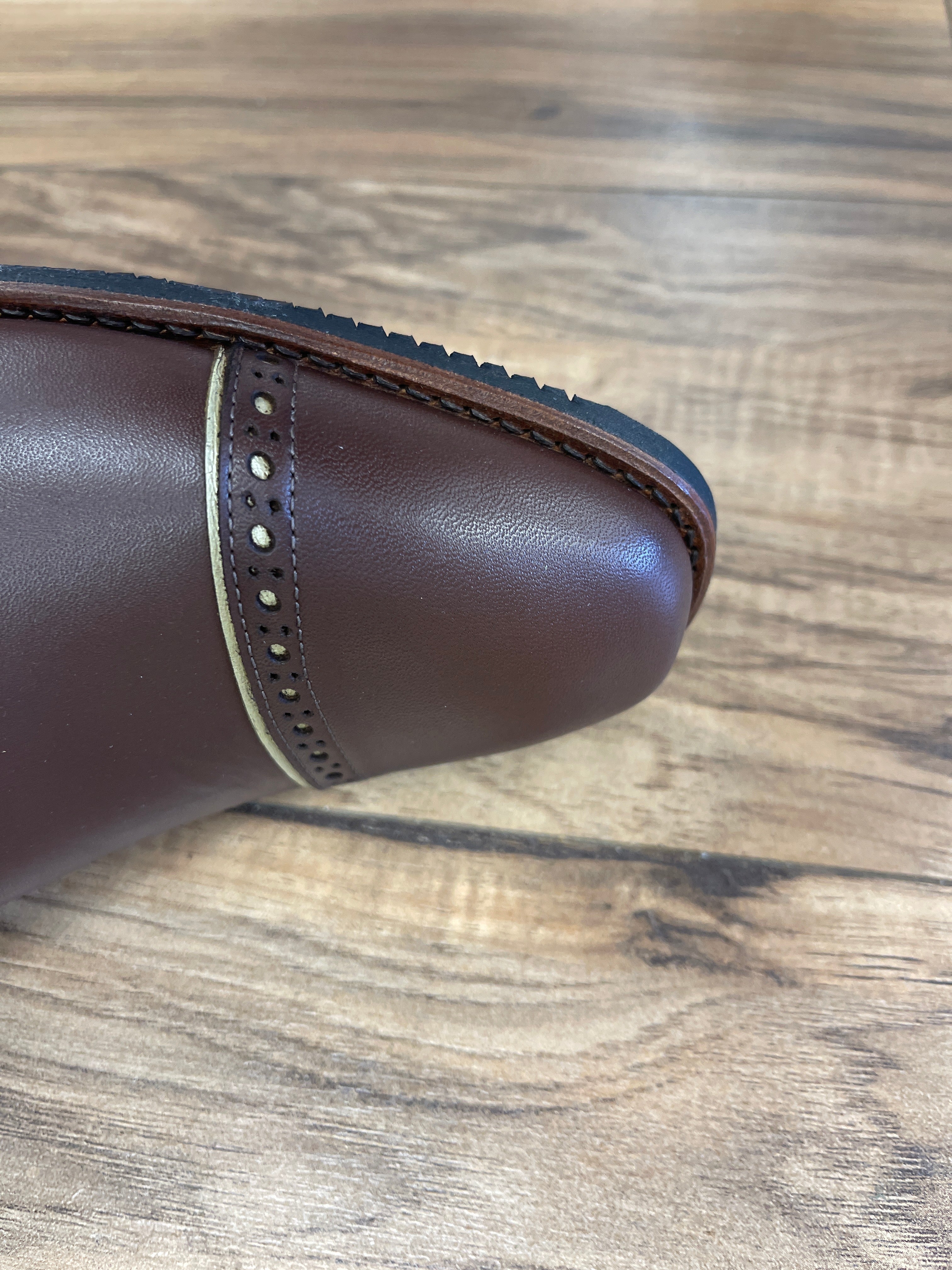 Deniro Custom Brown / Gold Underlay Boot