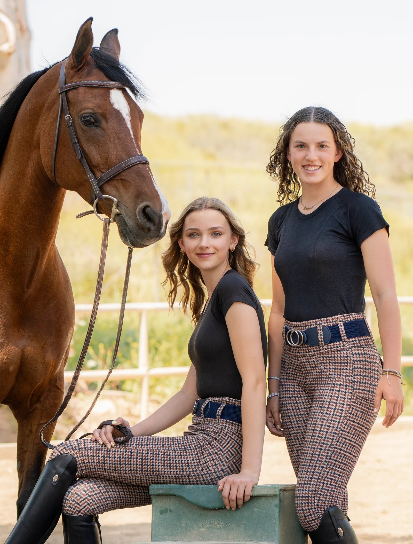 Canter Culture Athletic Breech English Houndstooth