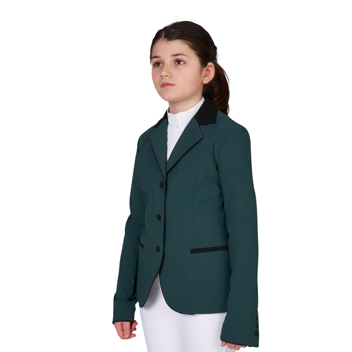 Equestro Kids' Competition Zip Riding Jacket - Pine Grove
