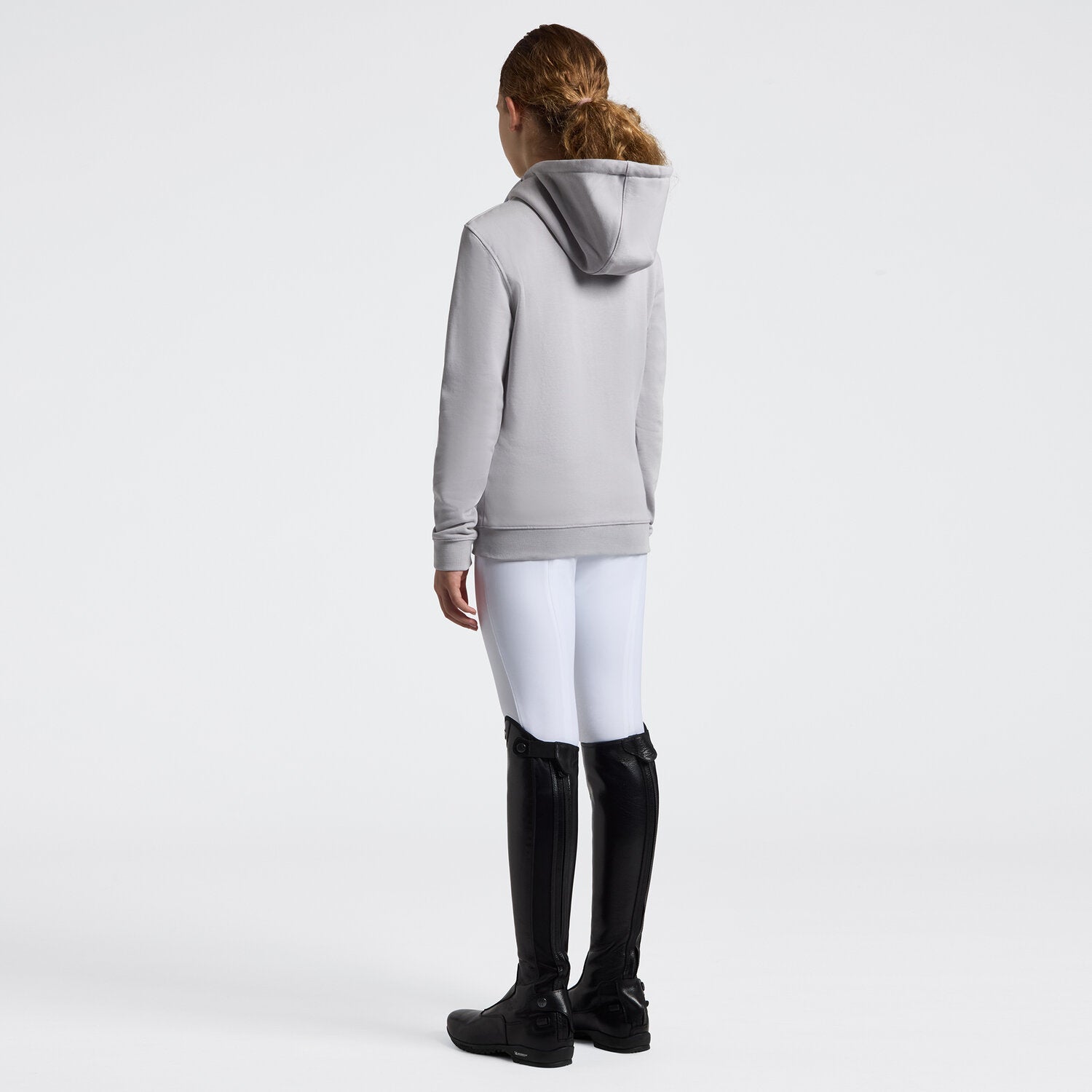 Cavalleria Toscana Unisex Zip Hoodie - Light grey