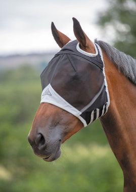 Shires Fine Mesh Fly Mask - With or Without Ears