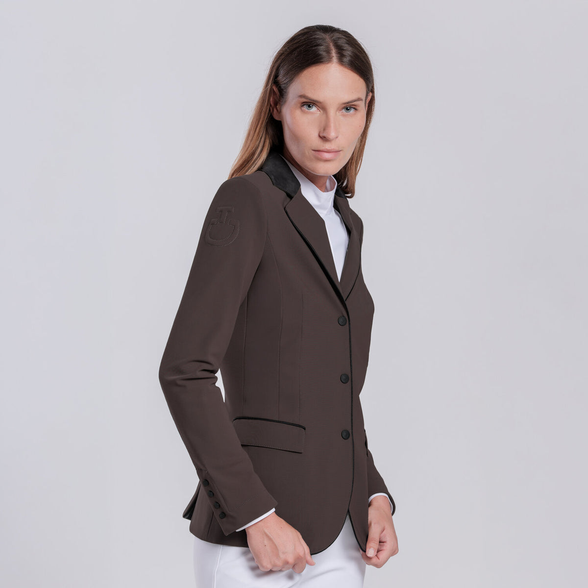 Cavalleria Toscana GP Zip Riding Jacket - Espresso