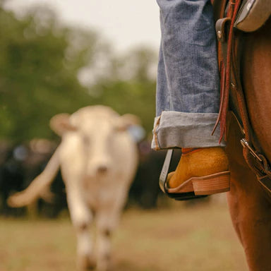 Hyer Rose Hill Orange Womens Cowboy Boots