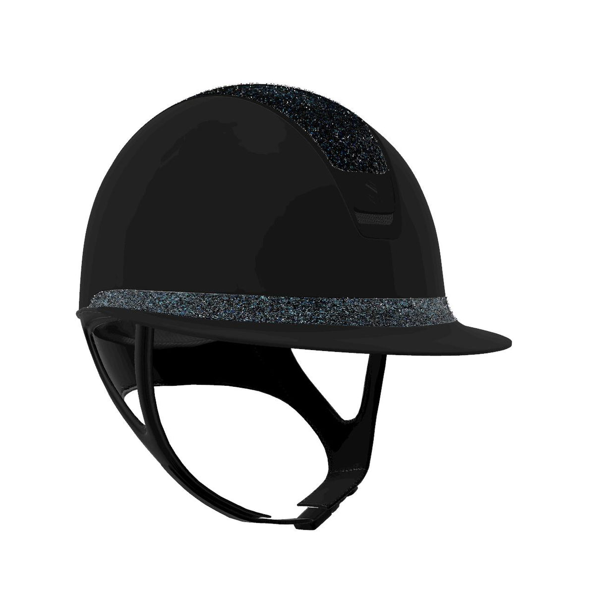 Samshield Miss Shield 2.0 Riding Helmet - Shadowmatt w/ Summer Nights Crystal Fabric
