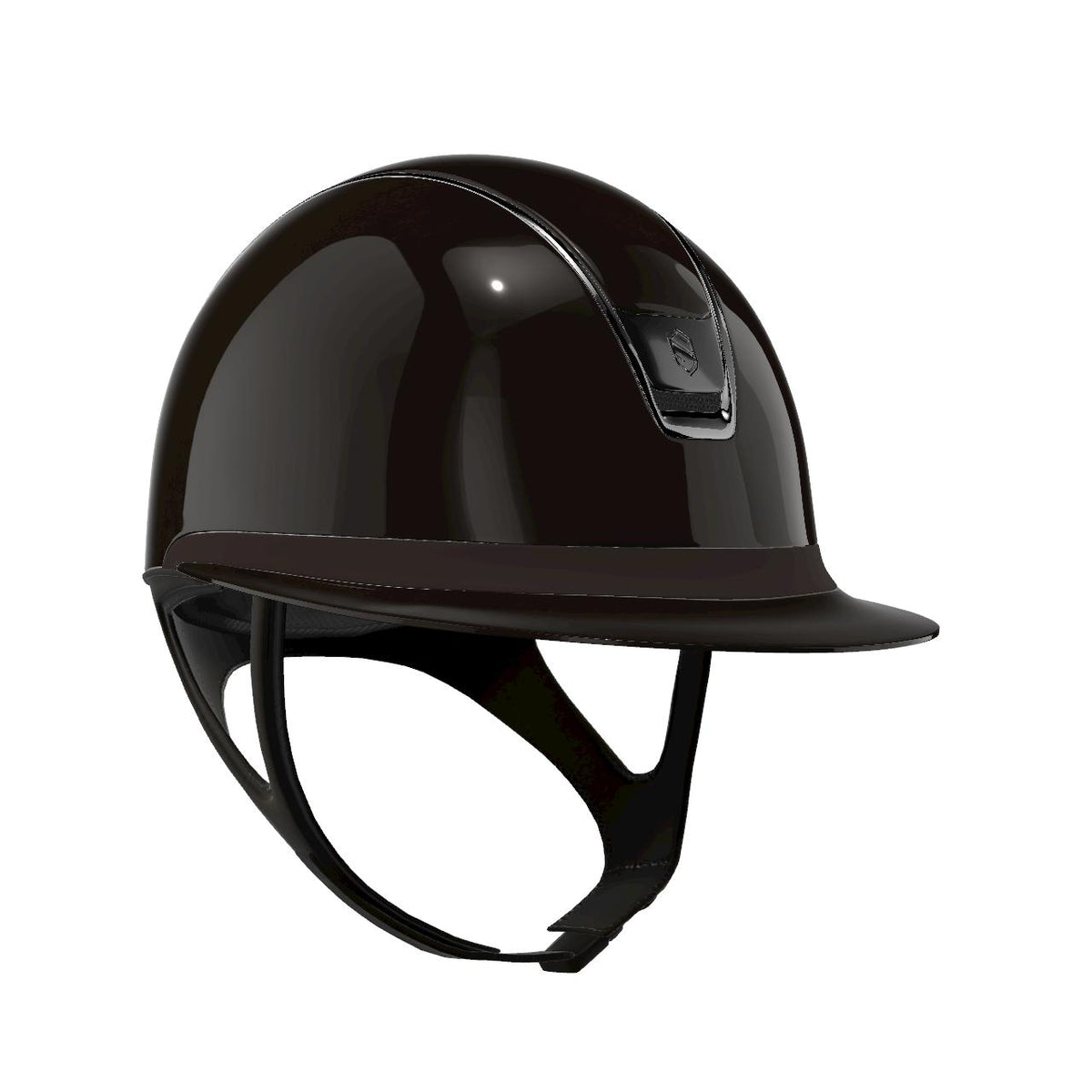 Samshield Miss Shield 2.0 Riding Helmet - Shadow Glossy Brown w/ Black Chrome Frame