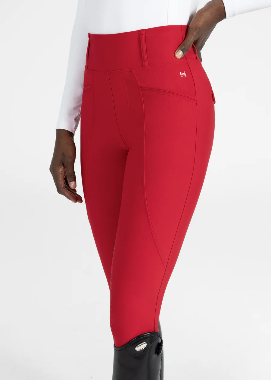 Maximillian Pro Riding Leggings Full Grip - Grenadine