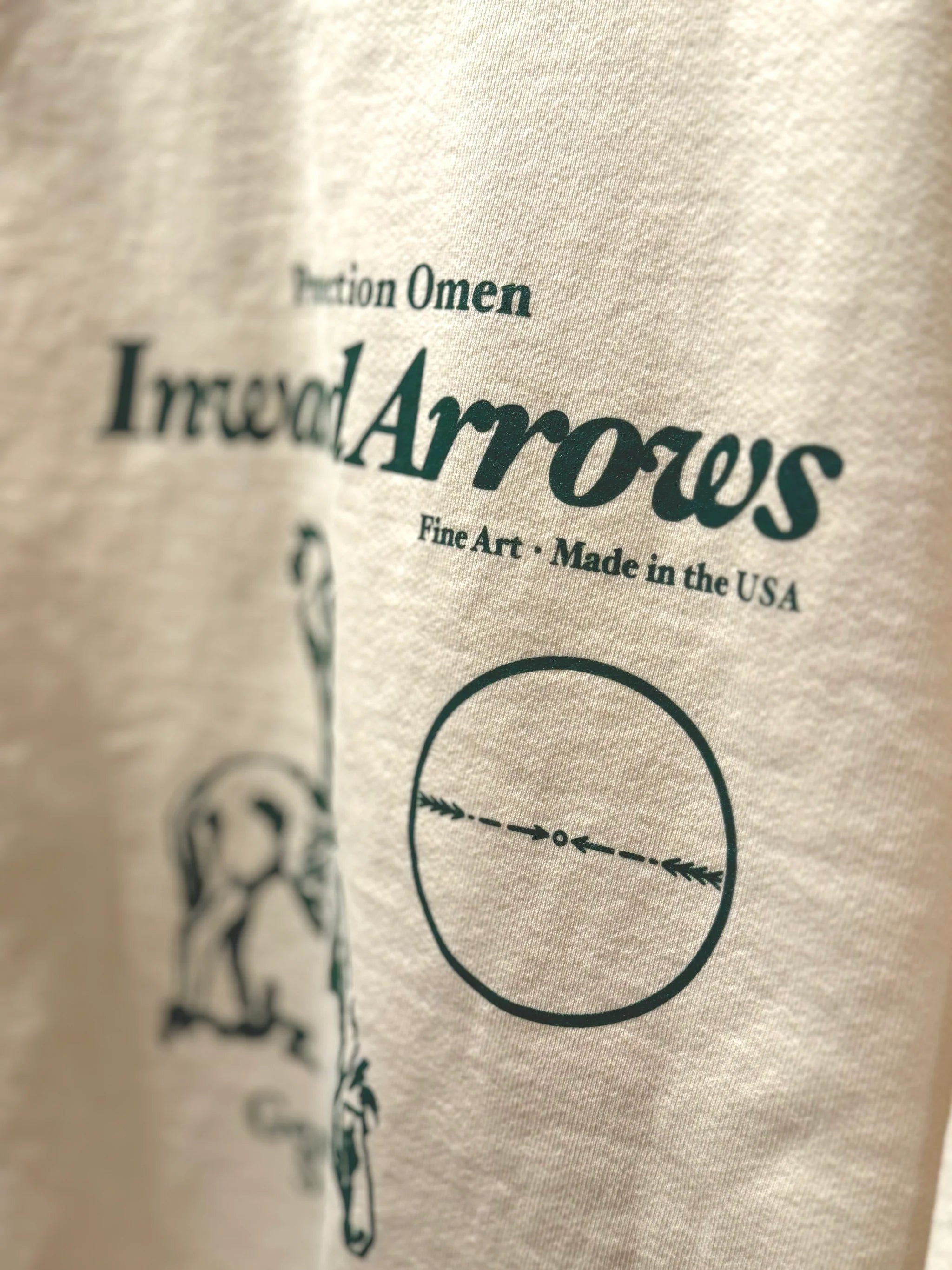 Inward Arrows Western Hoodie Bone