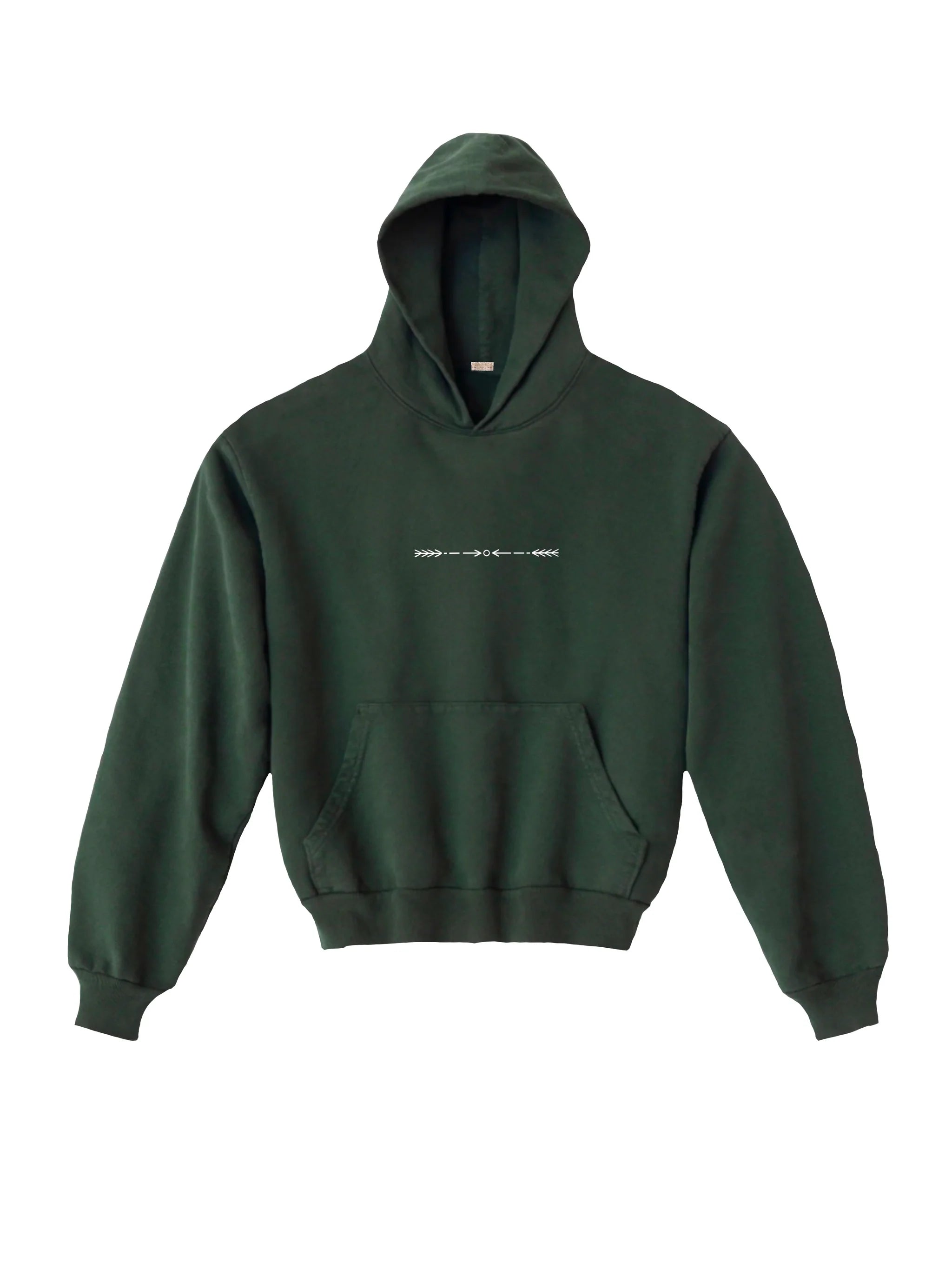 Inward Arrows Western Hoodie Pine