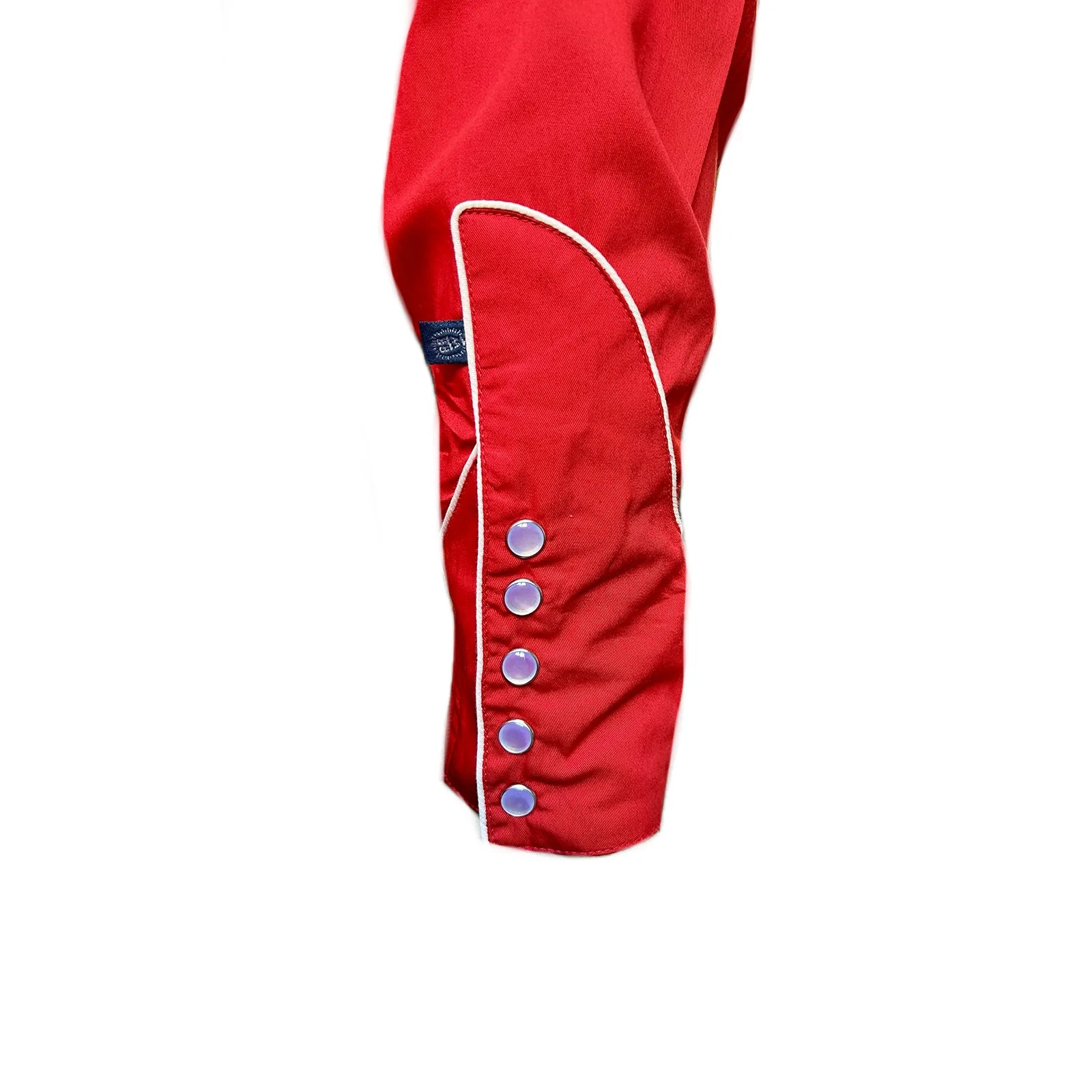 Rockmount Ranch Wear Men's Vintage Red Floral & Stars Embroidered Western Shirt