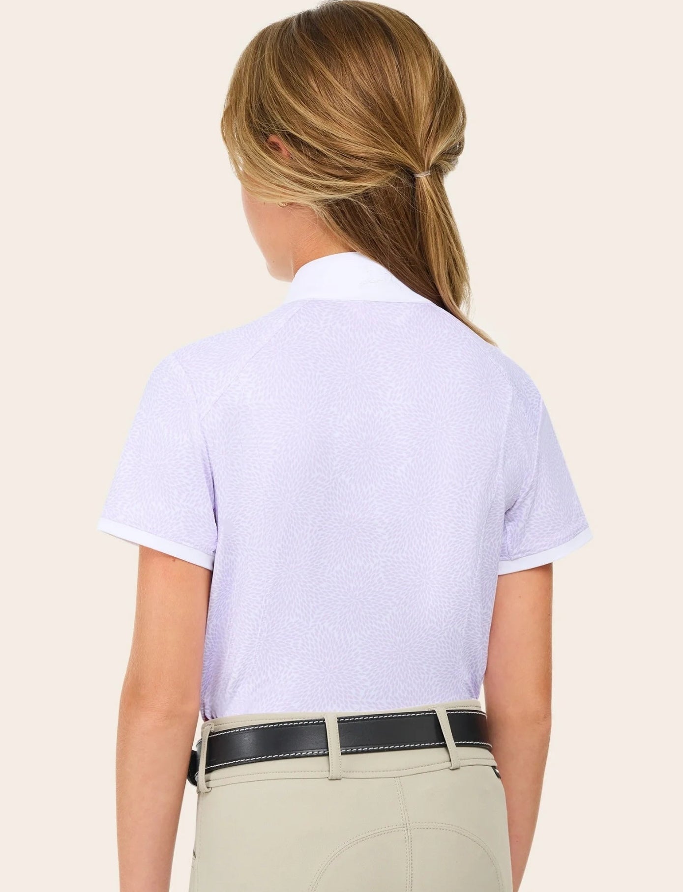 RJ Classics Girls’ Tessa Jr Show Shirt Lilac Floral Burst