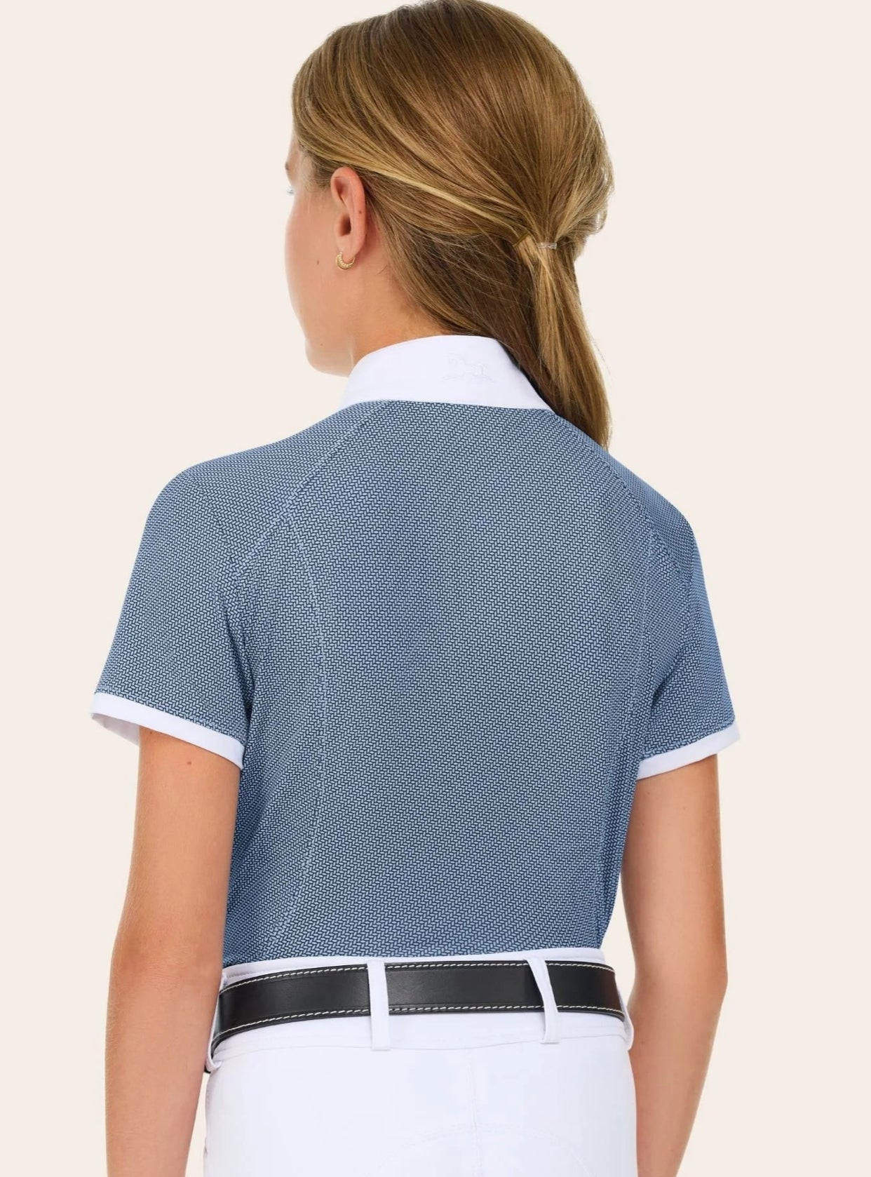 RJ Classics Tessa Jr Show Shirt Blue Petal Dots