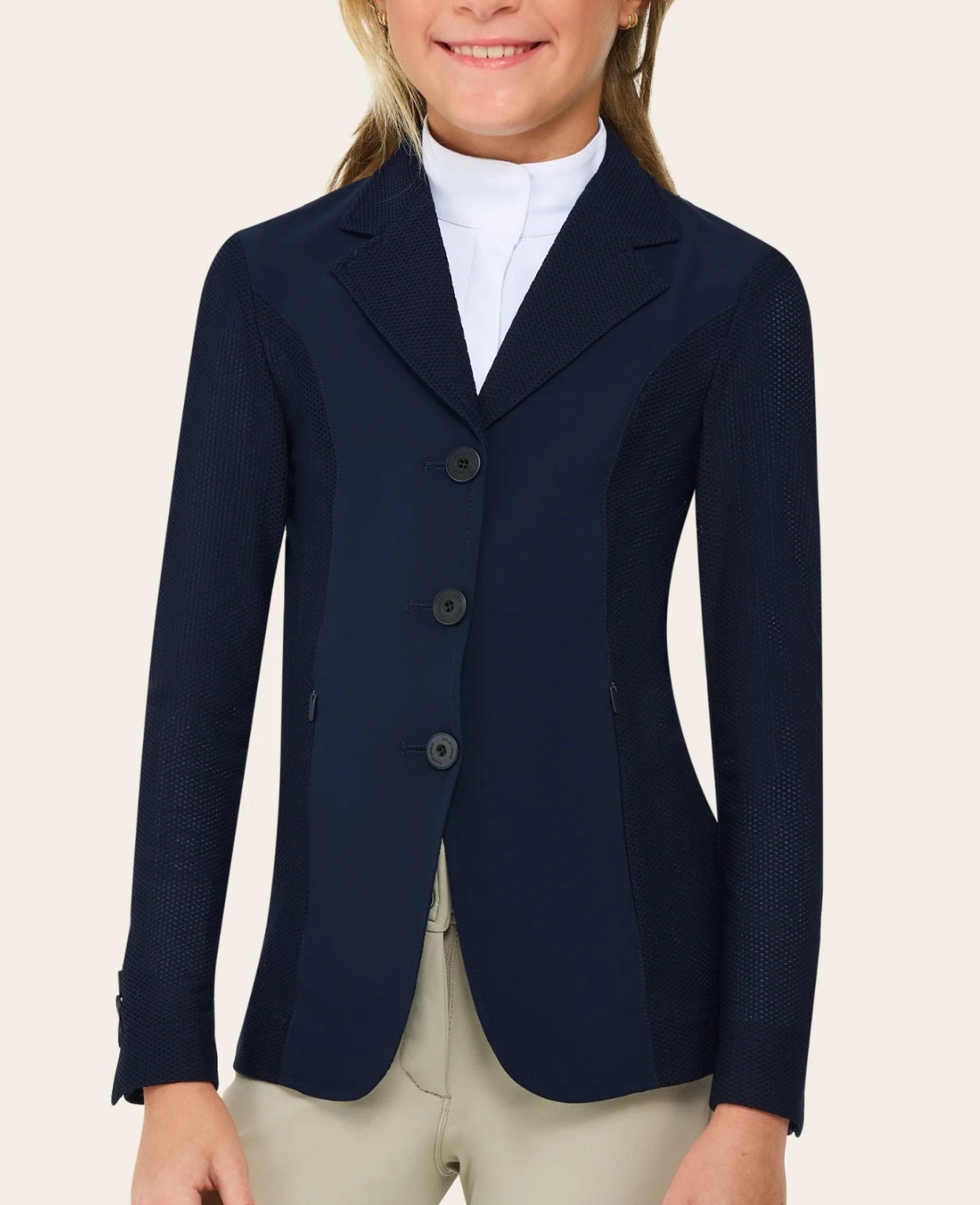 RJ Classics Girls’ Harmony Jr. Mesh Show Coat 2.0 Navy