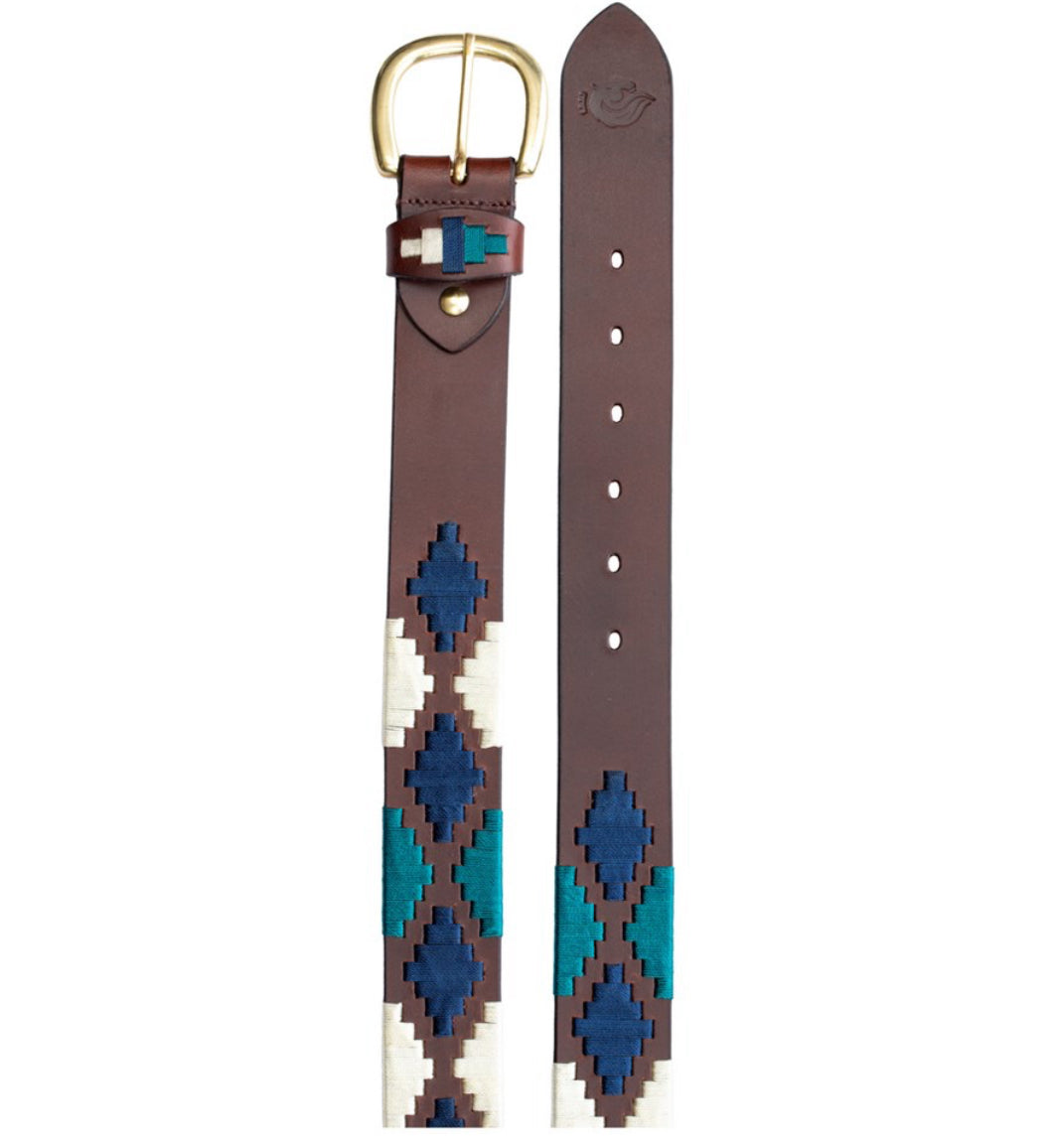 Equinavia Siri Polo Belt Chestnut / Green