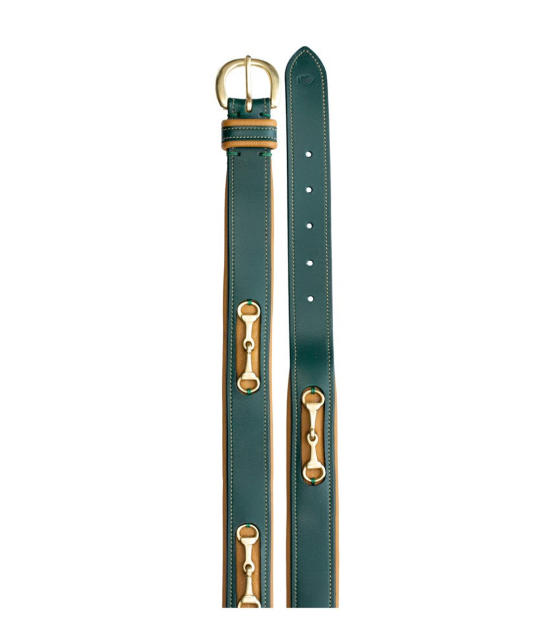 Equinavia Tirlid Bit Belt Tan / Green