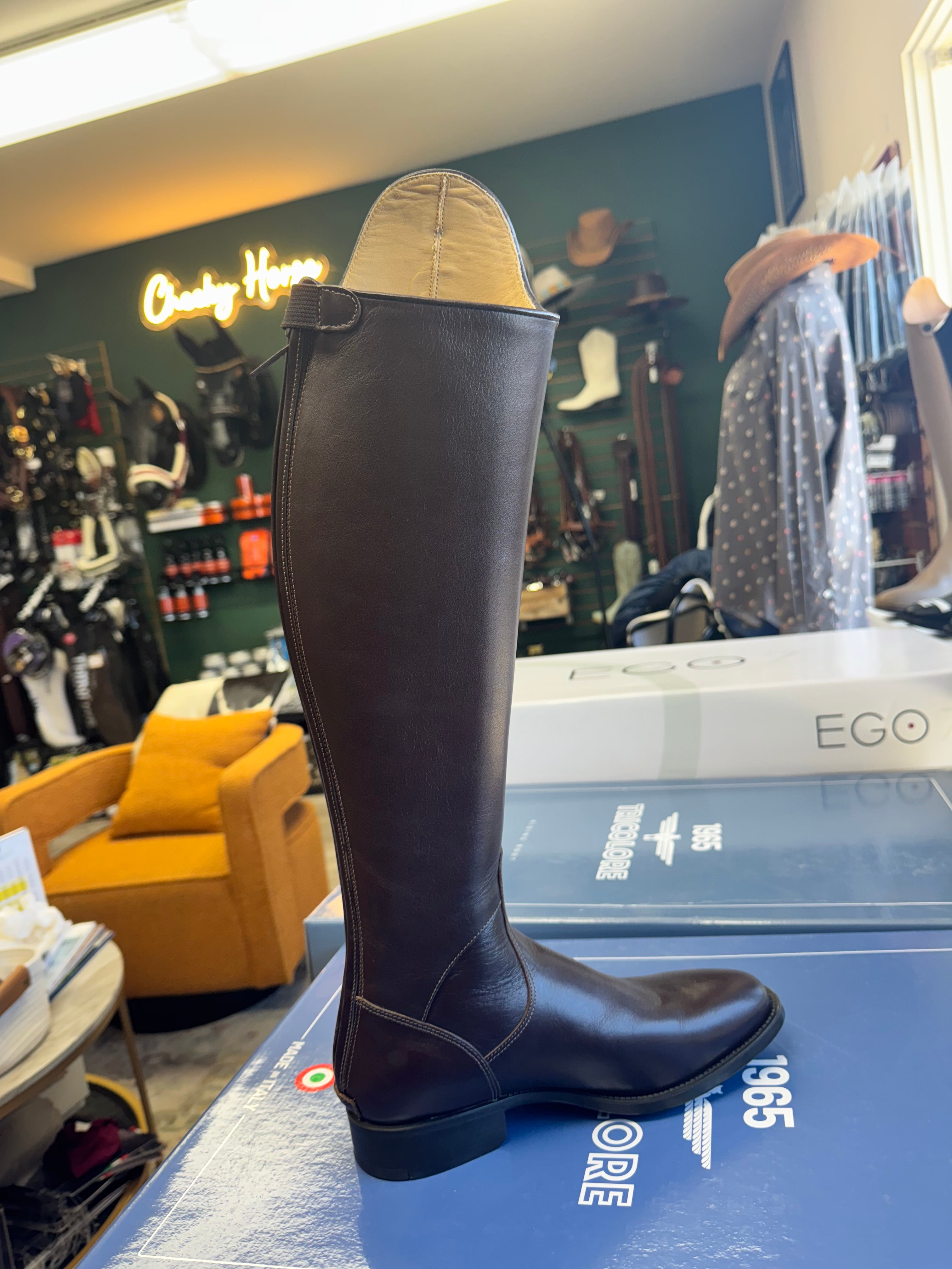 Tricolore 1965 by DeNiro Puro Duo Dressage Boot, Smooth Brown