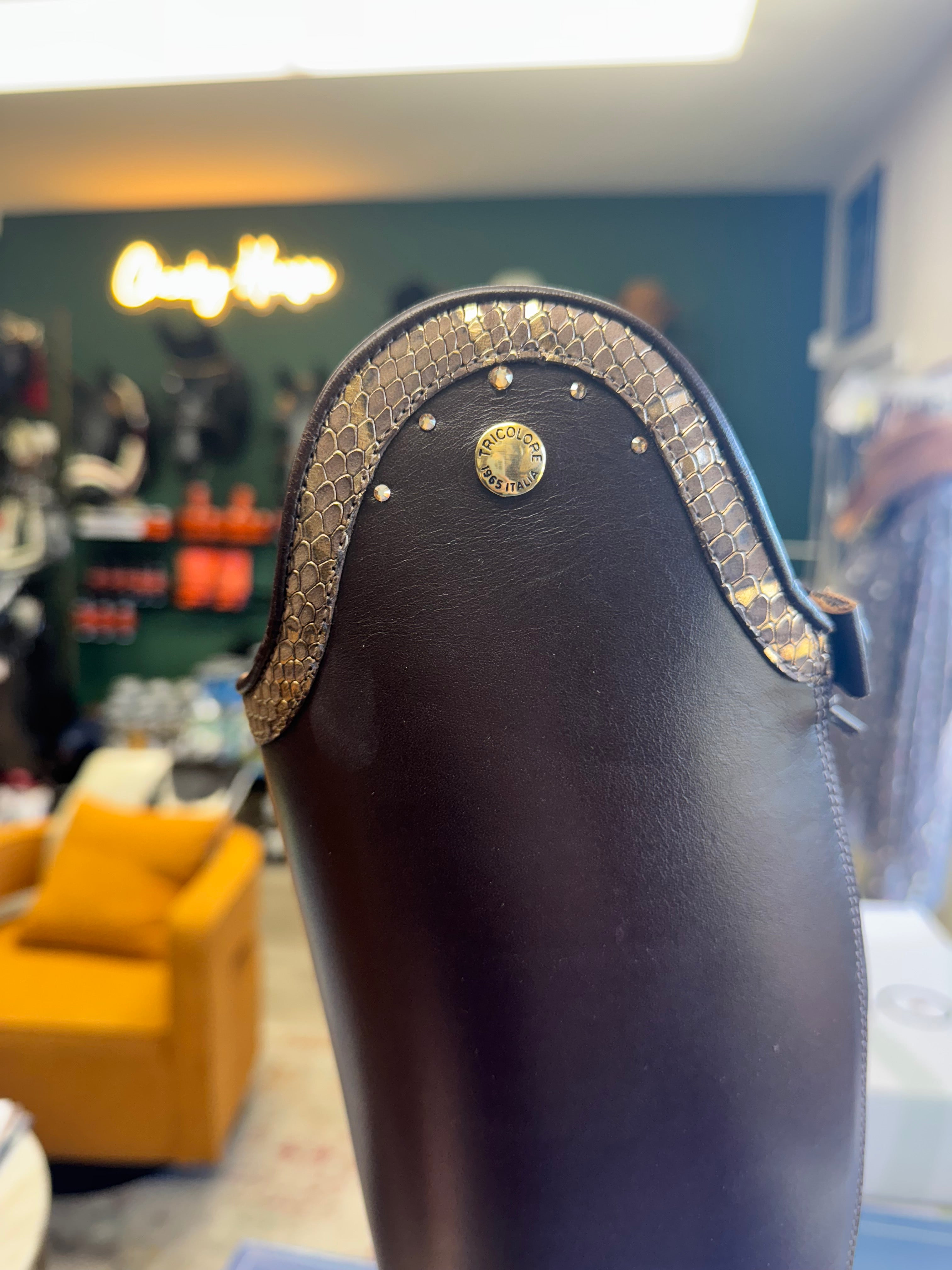 Tricolore 1965 by DeNiro Puro Duo Dressage Boot, Smooth Brown