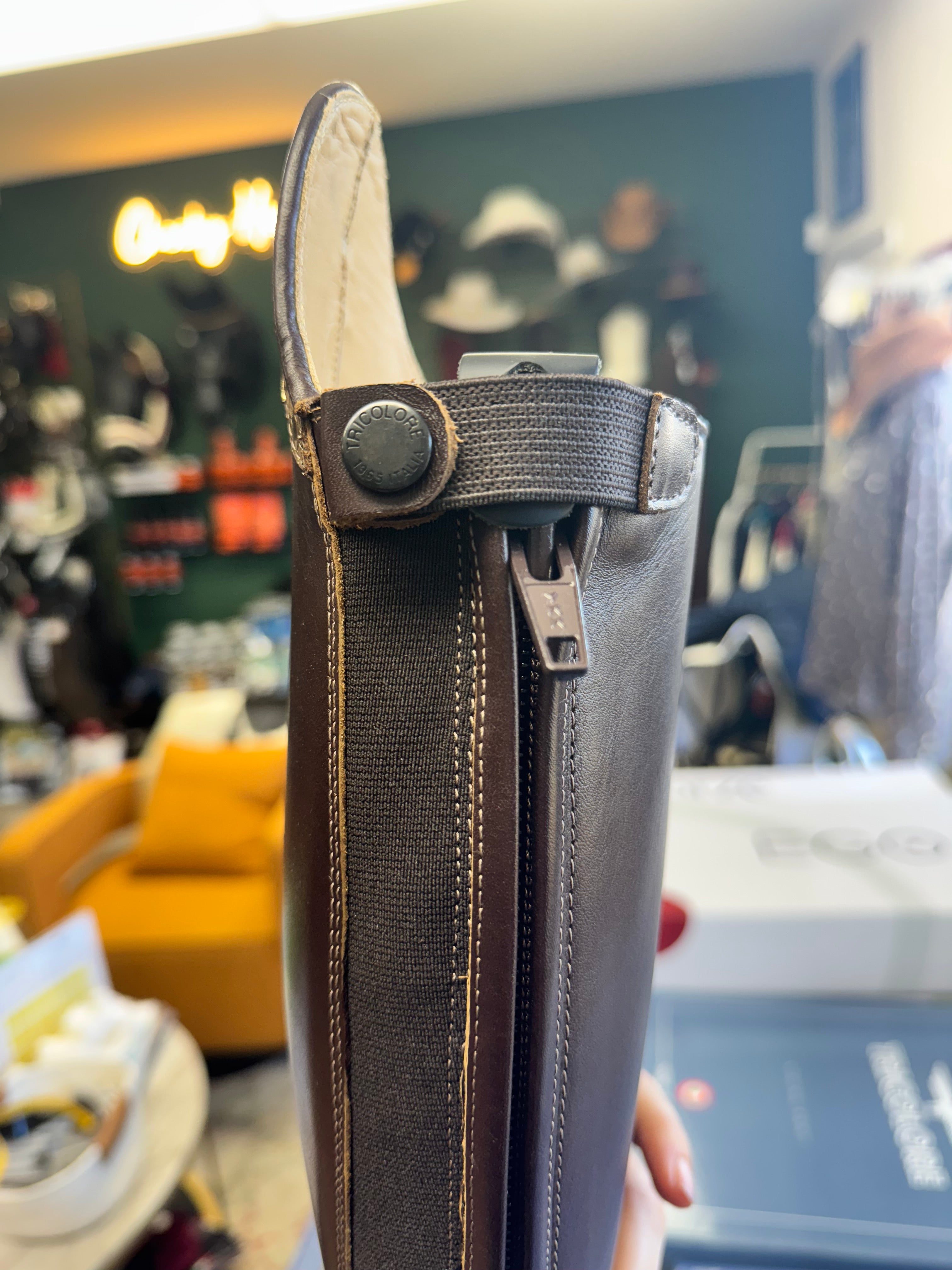 Tricolore 1965 by DeNiro Puro Duo Dressage Boot, Smooth Brown