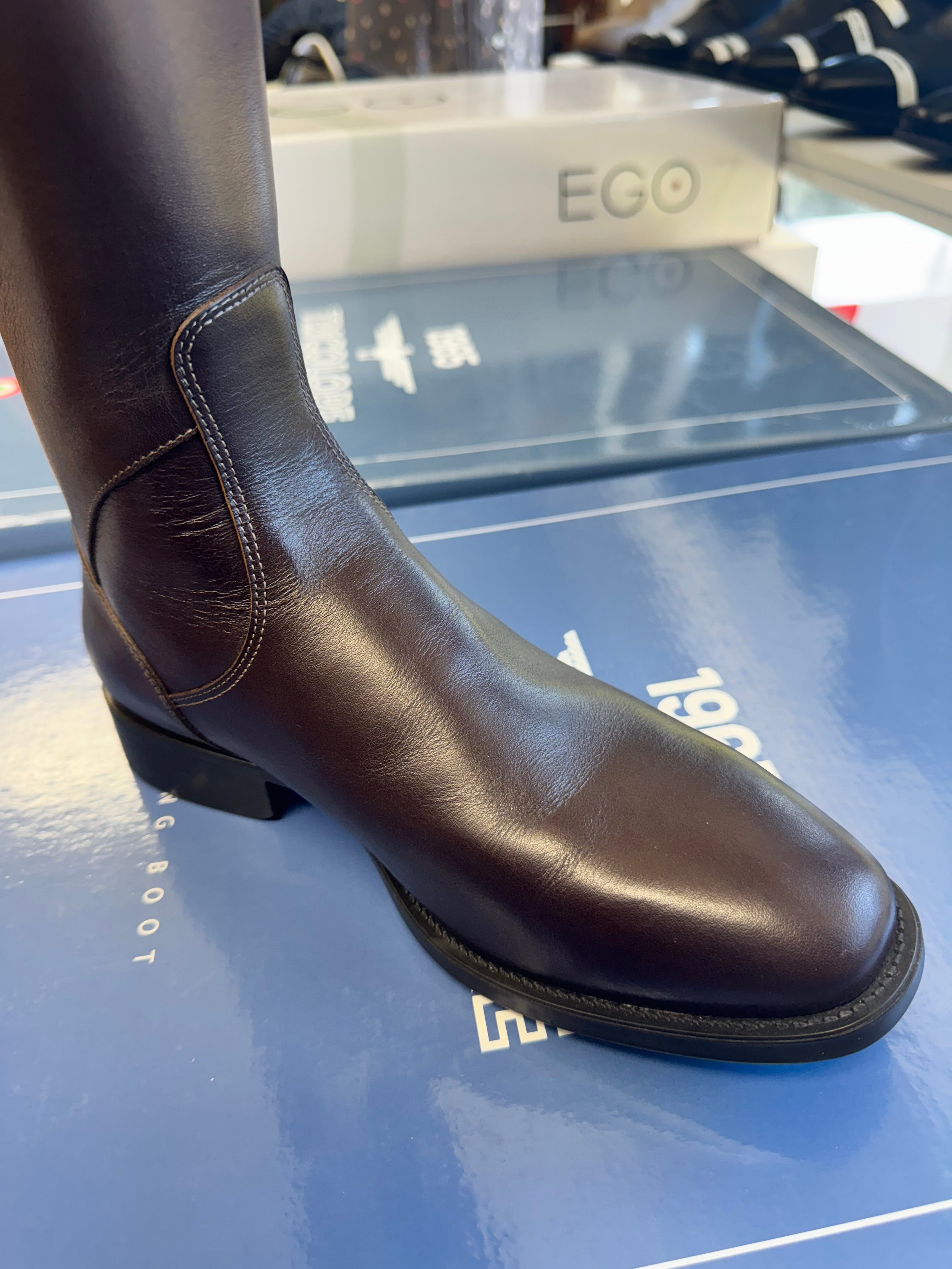Tricolore 1965 by DeNiro Puro Duo Dressage Boot, Smooth Brown