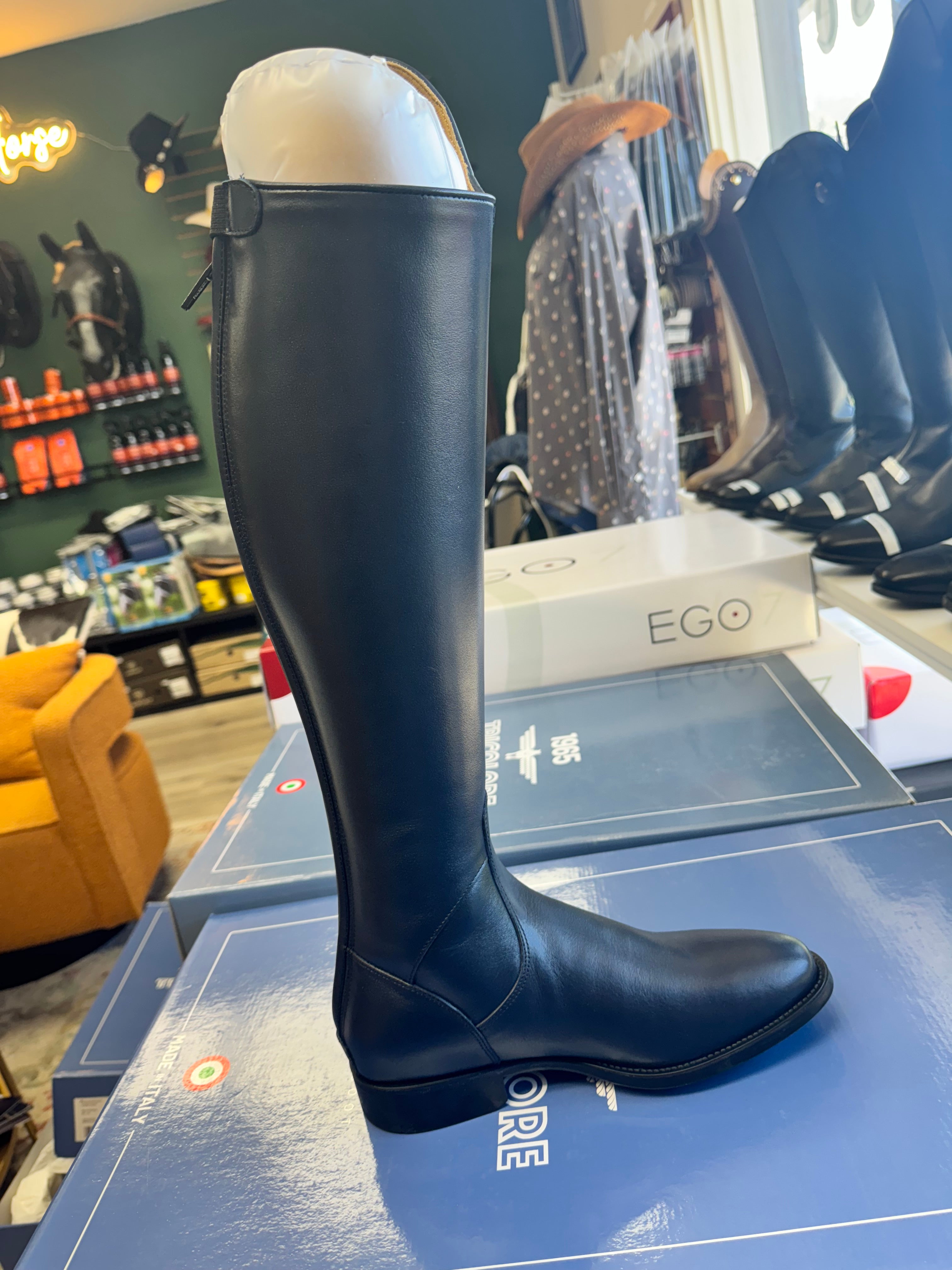 Tricolore 1965 by DeNiro Puro Duo Dressage Boot, Smooth Blue