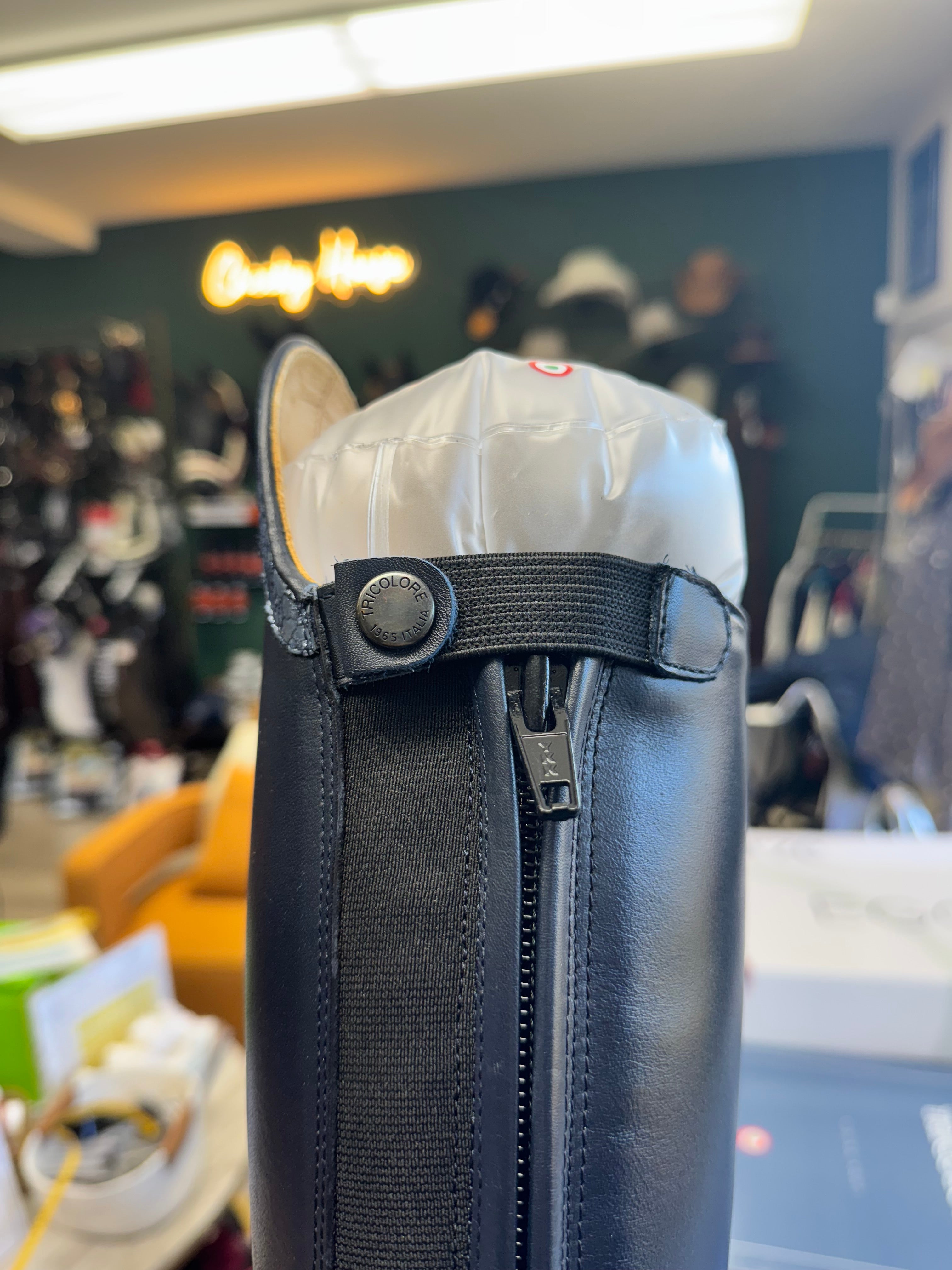 Tricolore 1965 by DeNiro Puro Duo Dressage Boot, Smooth Blue