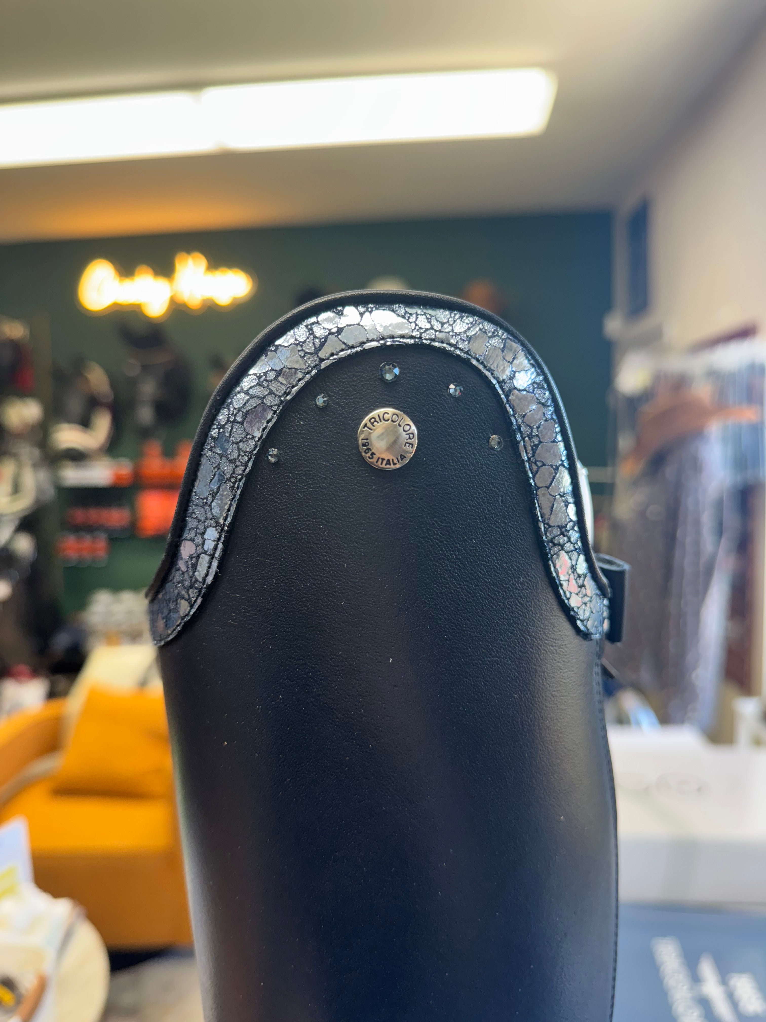 Tricolore 1965 by DeNiro Puro Duo Dressage Boot, Smooth Blue